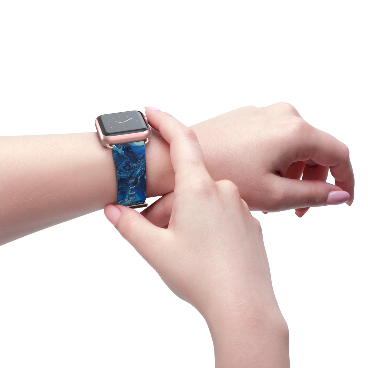 Tranquility Tides Watch Band for Apple Watch Series 1-9, Ultra, and SE devices