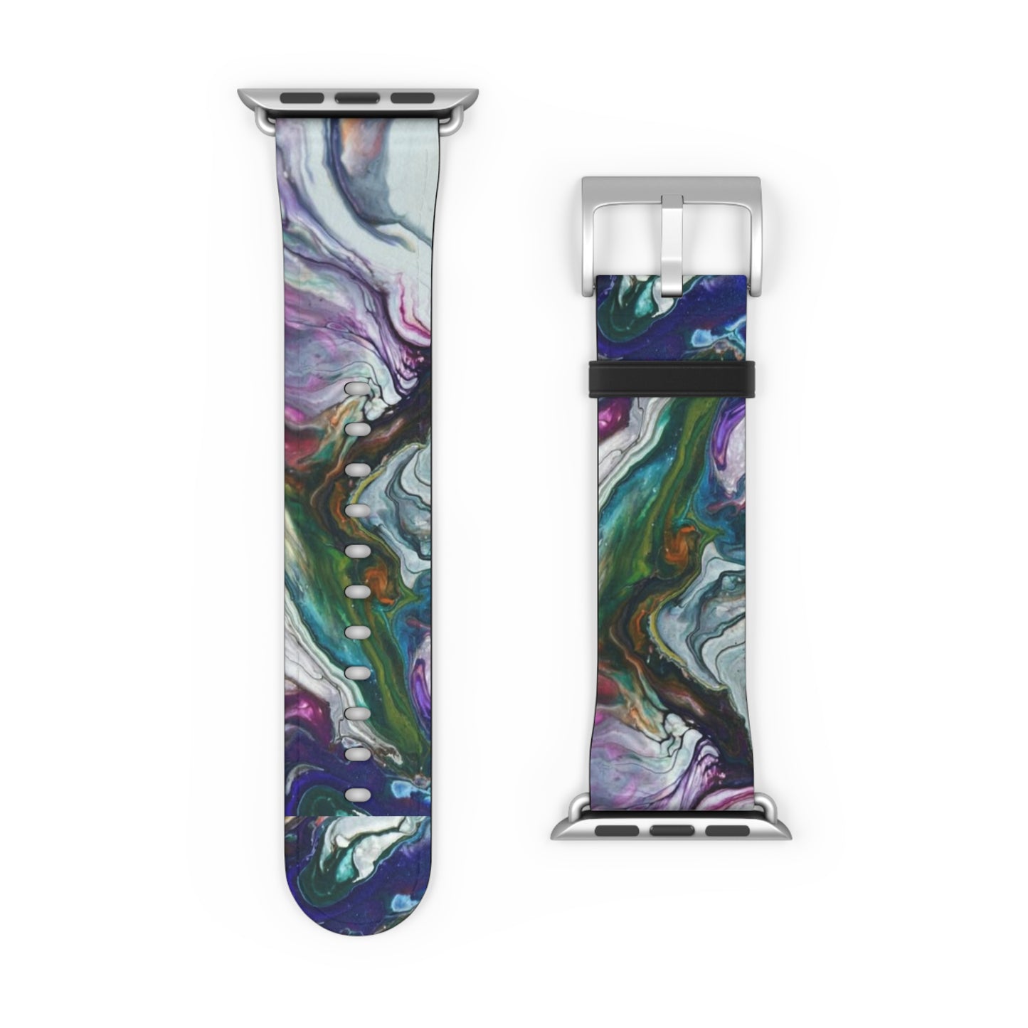 Vibrant Swirls Watch Band for Apple Watch Series 1-9, Ultra, and SE devices