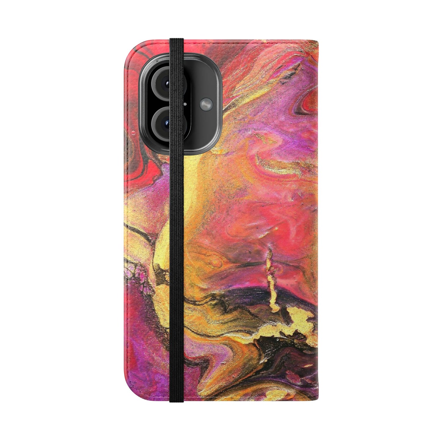 Flowing Royalty Flip Phone Case for iPhone 11 – 16 Pro, Samsung 21 – 22 Series