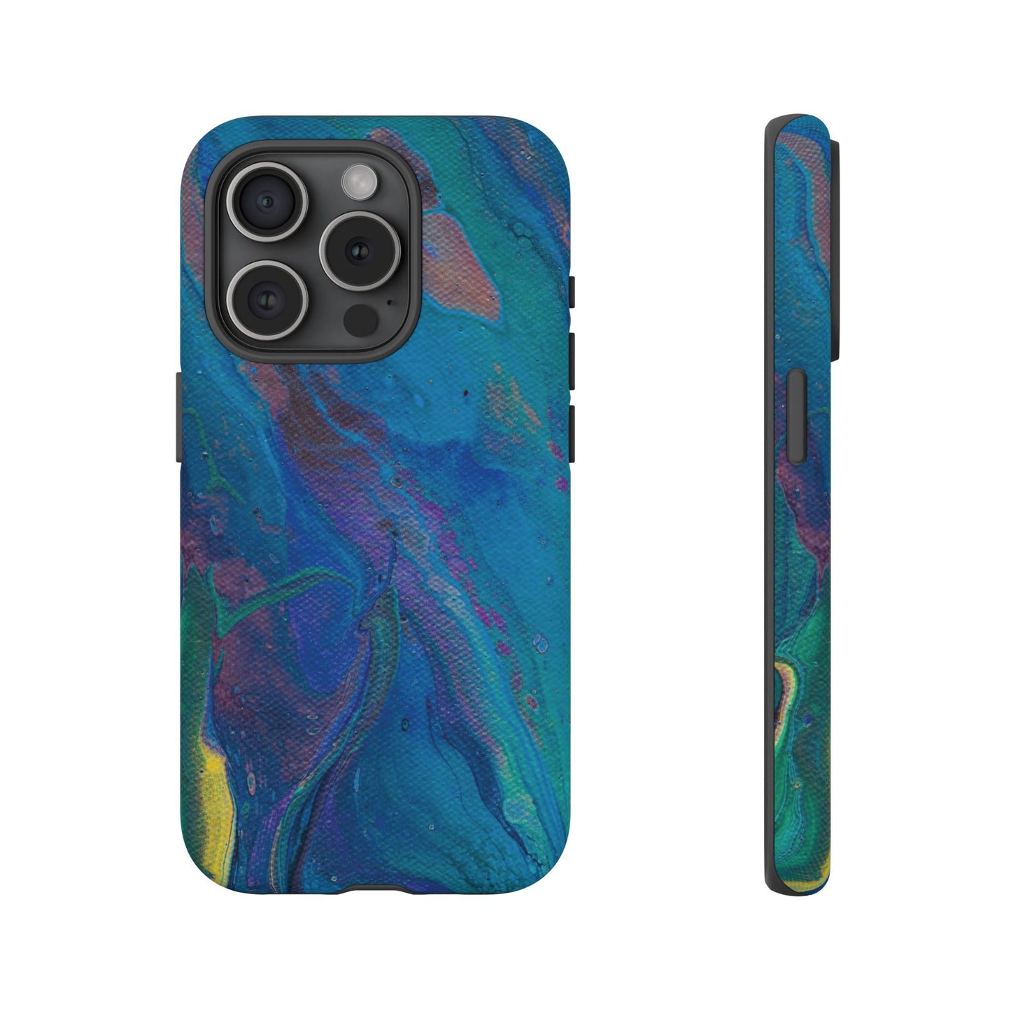 Peacock Swirls Tough Phone Case for iPhone, Samsung Galaxy, and Google Pixel devices