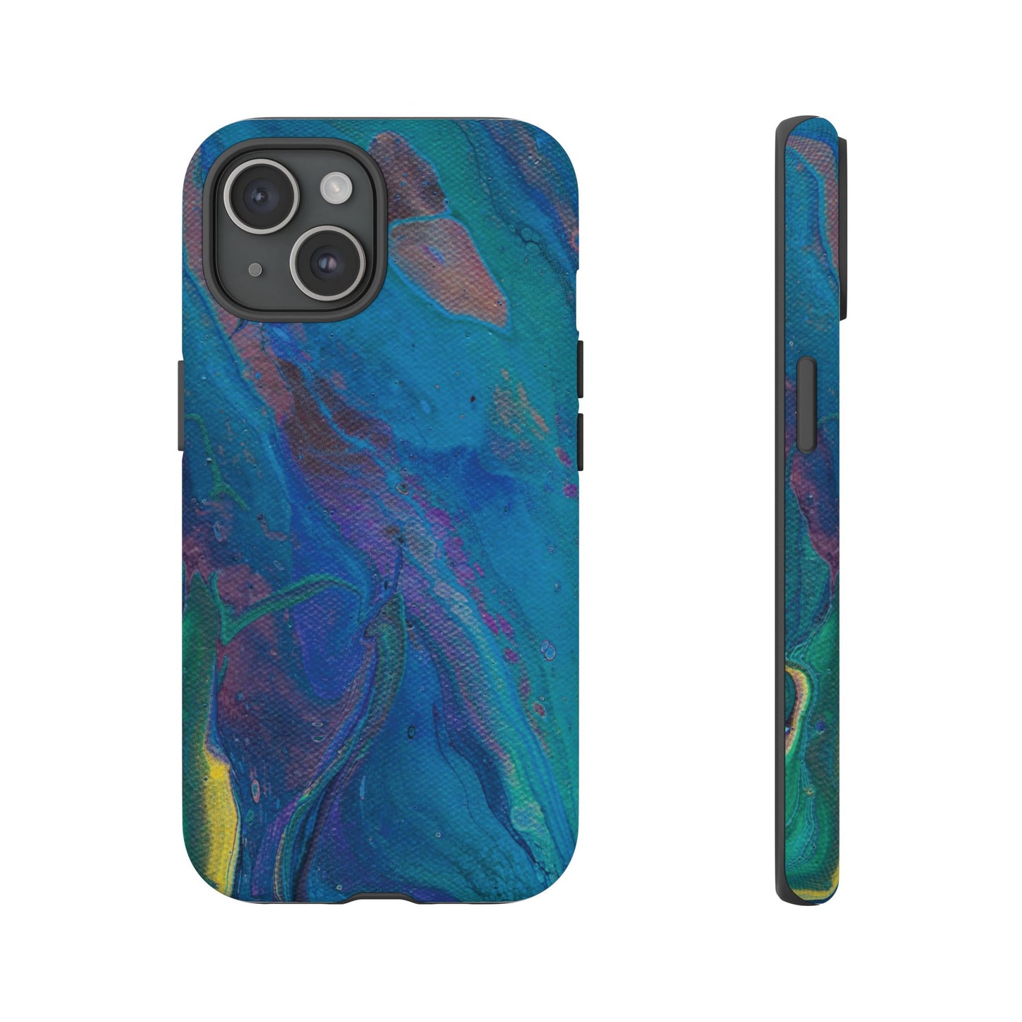 Peacock Swirls Tough Phone Case for iPhone, Samsung Galaxy, and Google Pixel devices
