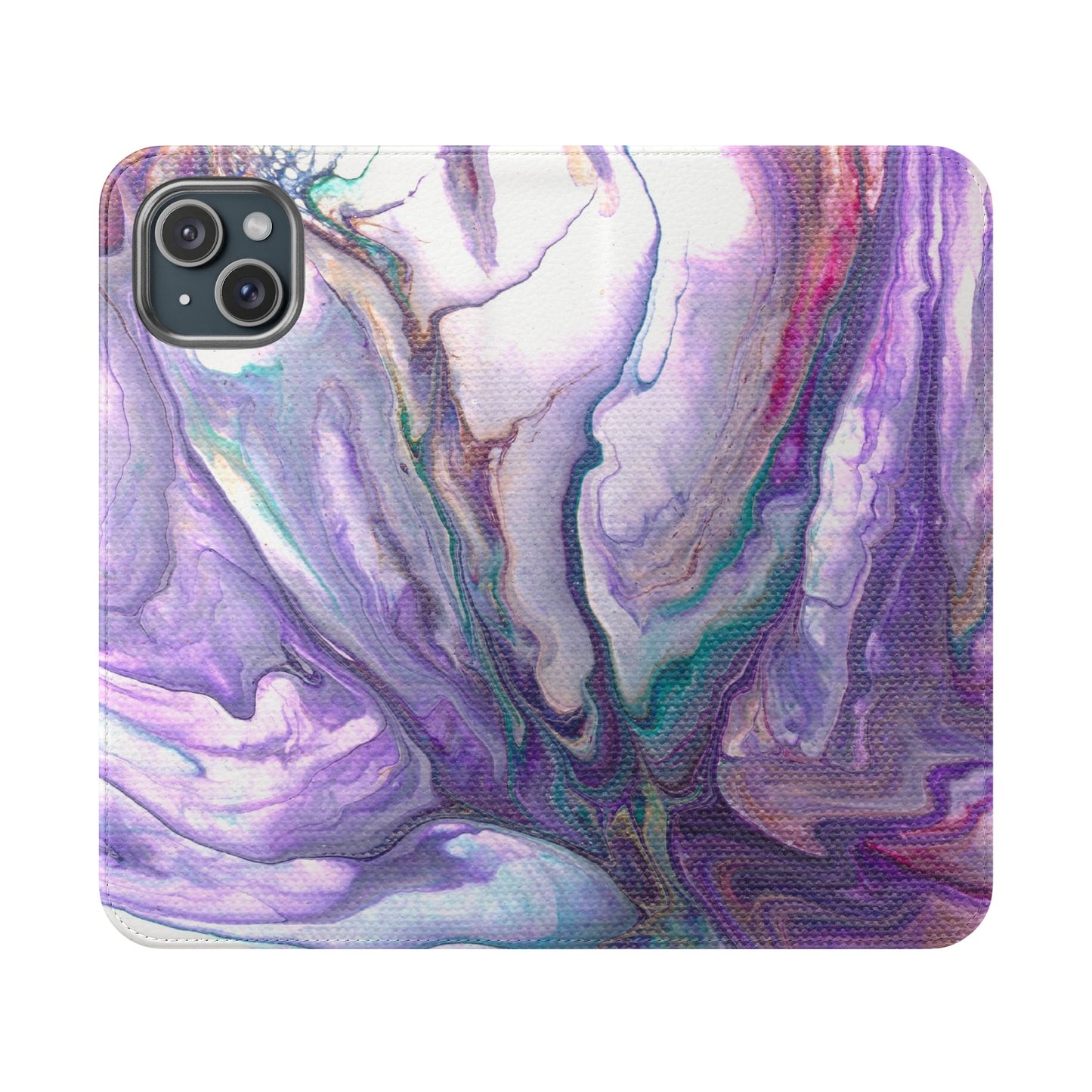 Majestic Marble Flip Phone Case for iPhone 11 – 16 Pro, Samsung 21 – 22 Series
