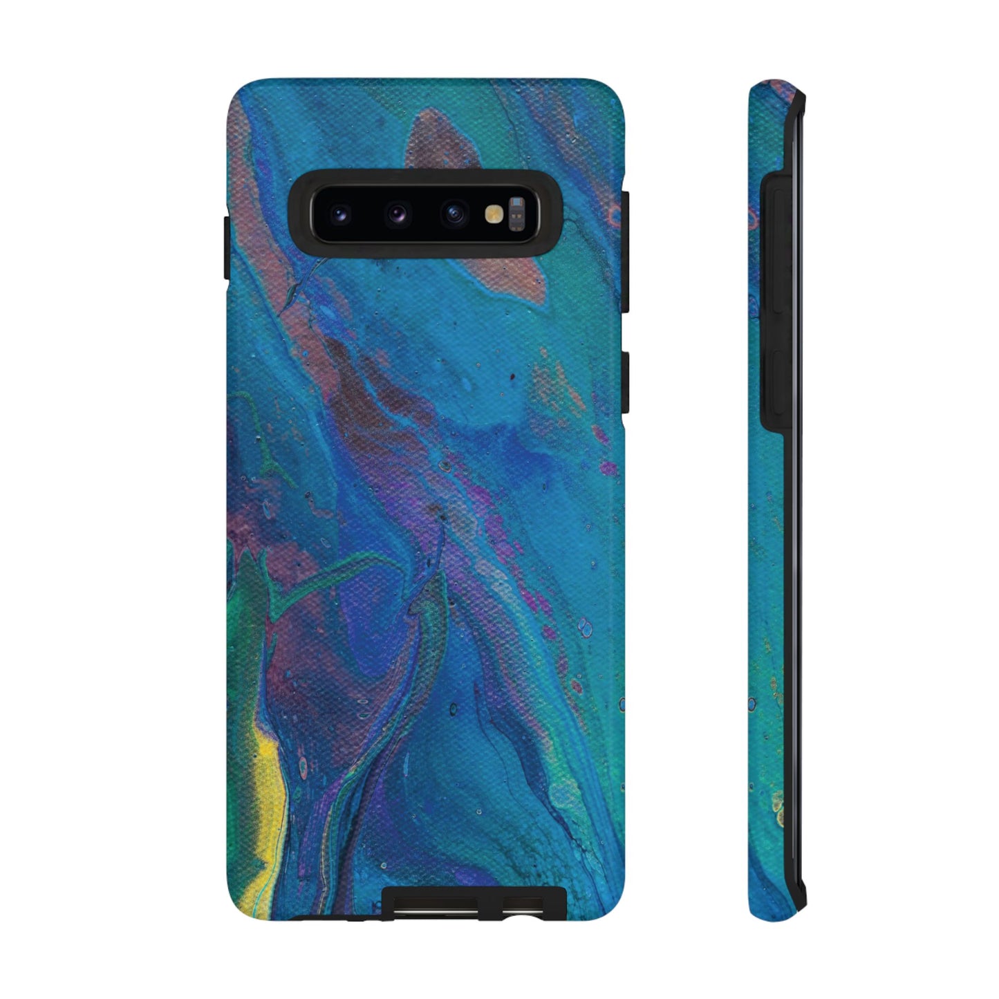 Peacock Swirls Tough Phone Case for iPhone, Samsung Galaxy, and Google Pixel devices
