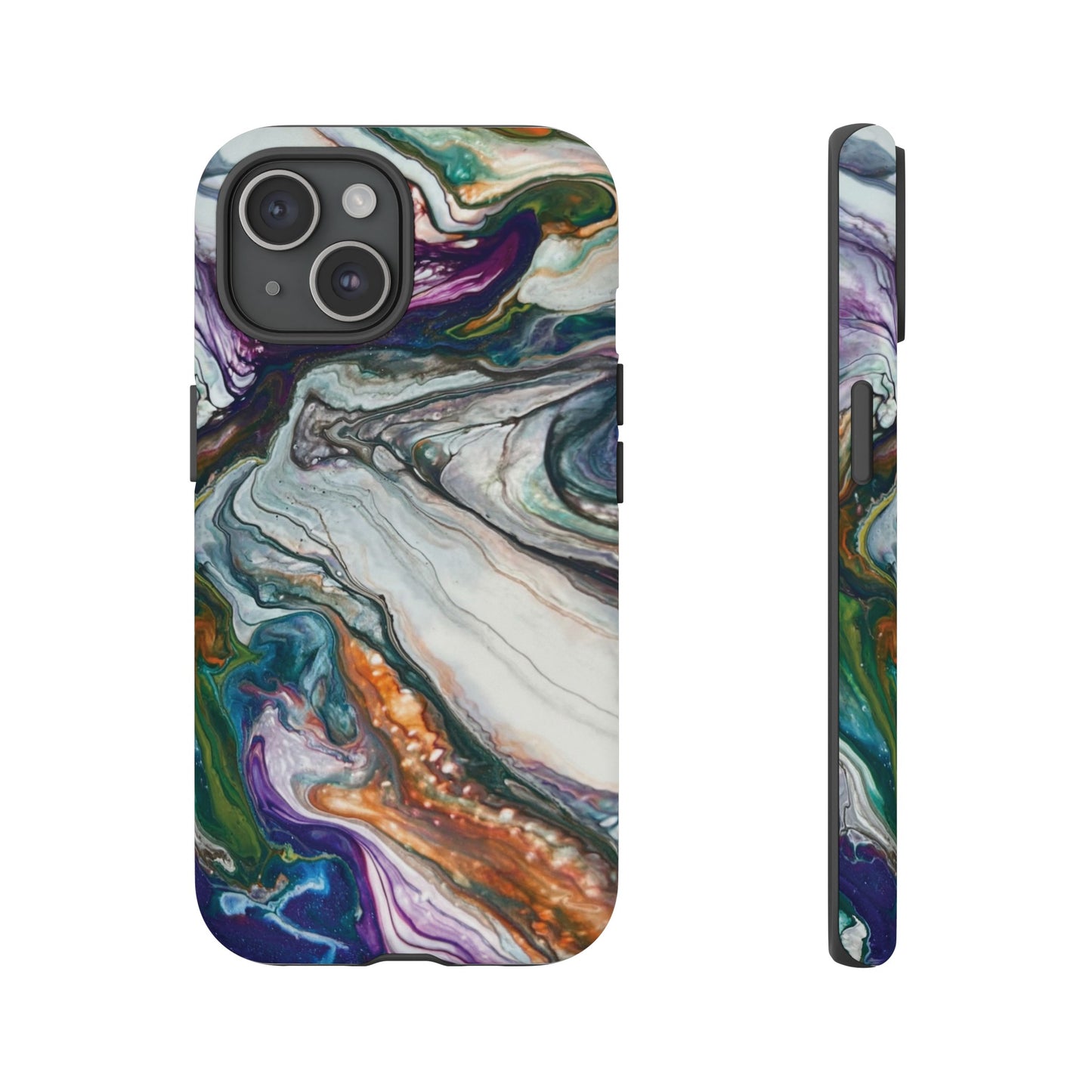 Vibrant Swirls Tough Phone Case for iPhone, Samsung Galaxy, and Google Pixel devices