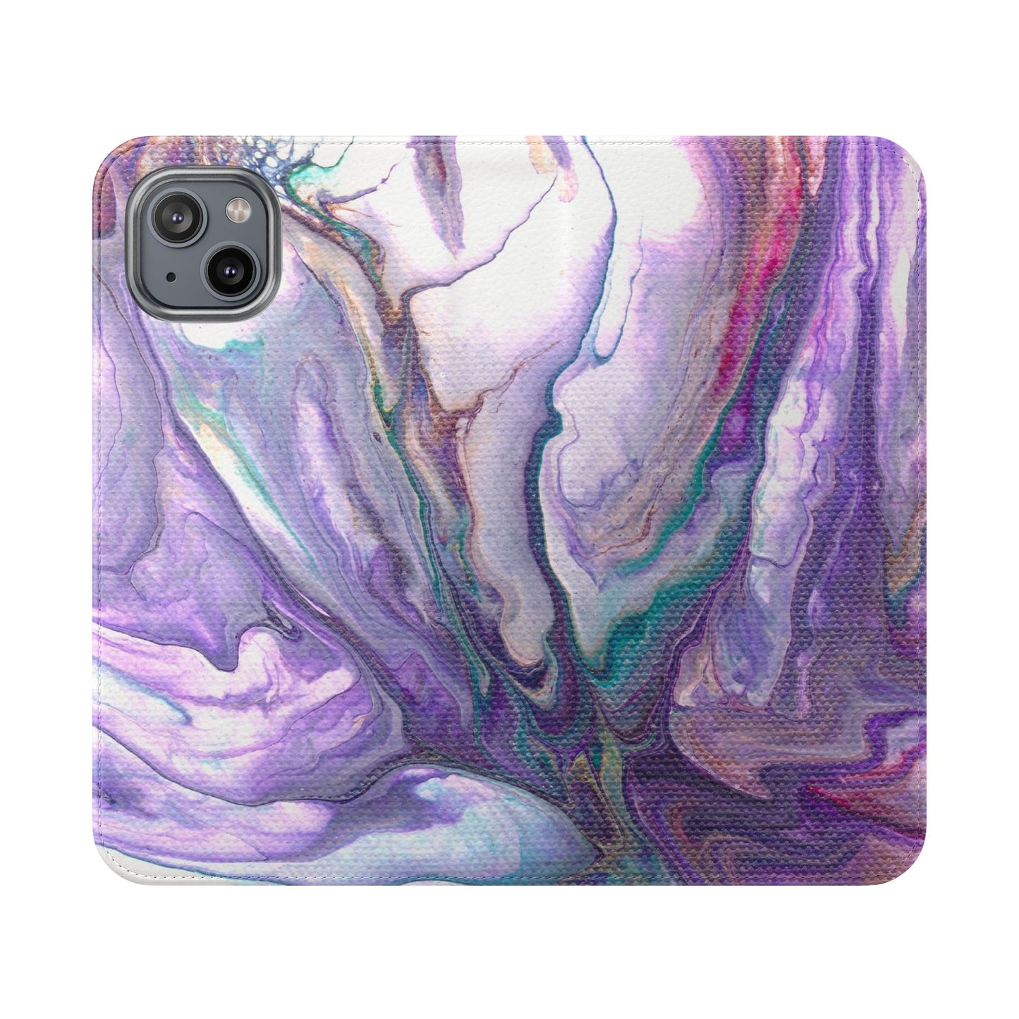 Majestic Marble Flip Phone Case for iPhone 11 – 16 Pro, Samsung 21 – 22 Series