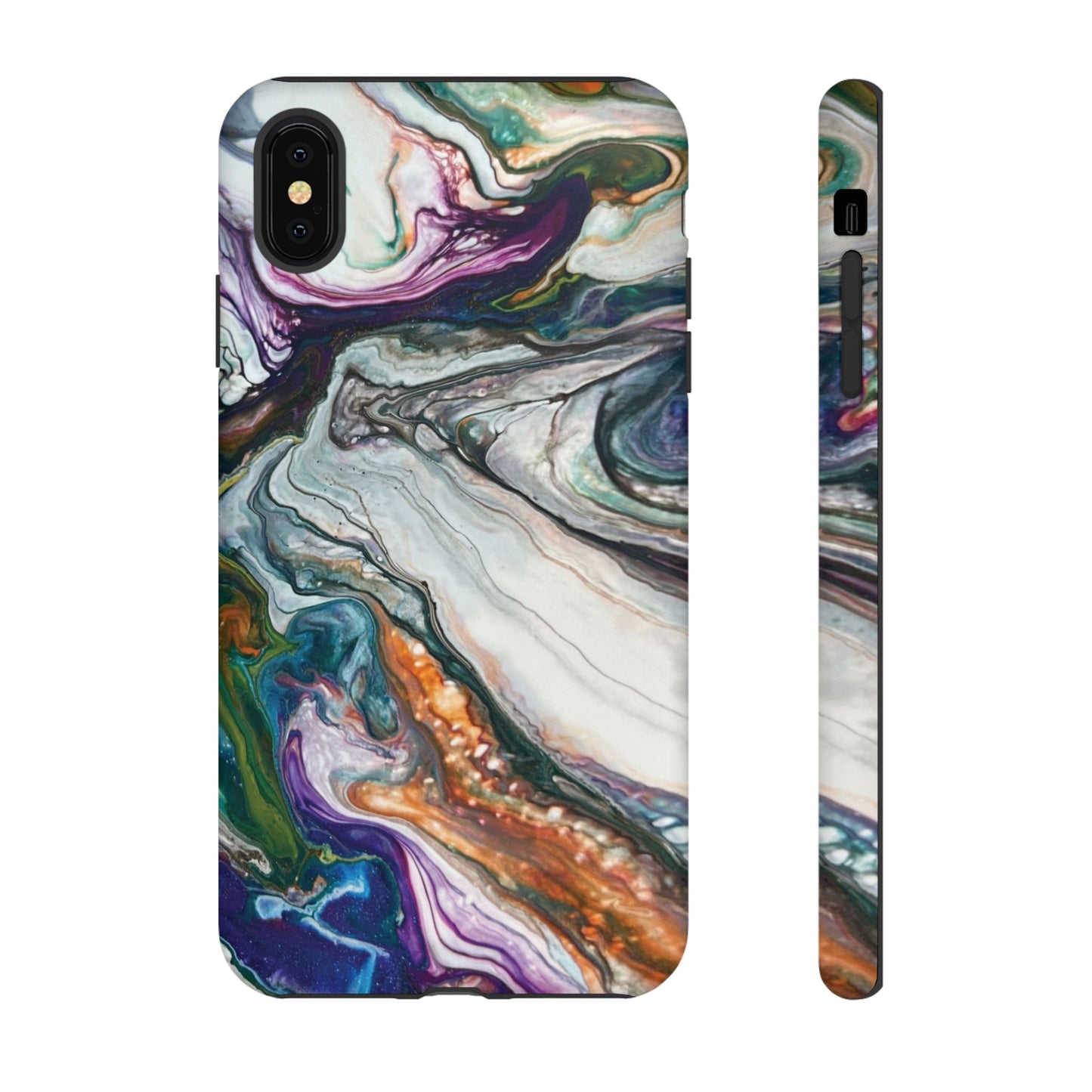 Vibrant Swirls Tough Phone Case for iPhone, Samsung Galaxy, and Google Pixel devices