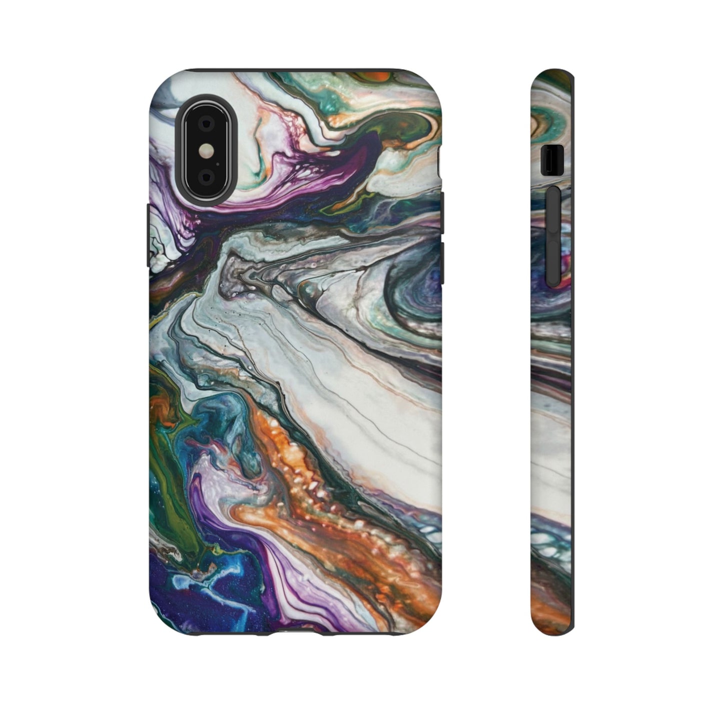Vibrant Swirls Tough Phone Case for iPhone, Samsung Galaxy, and Google Pixel devices