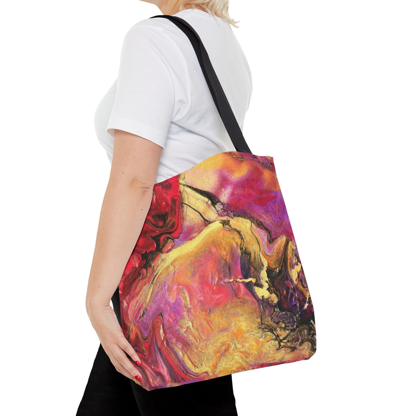 Tote Bag - Royal Flow Fluid Art Inspired