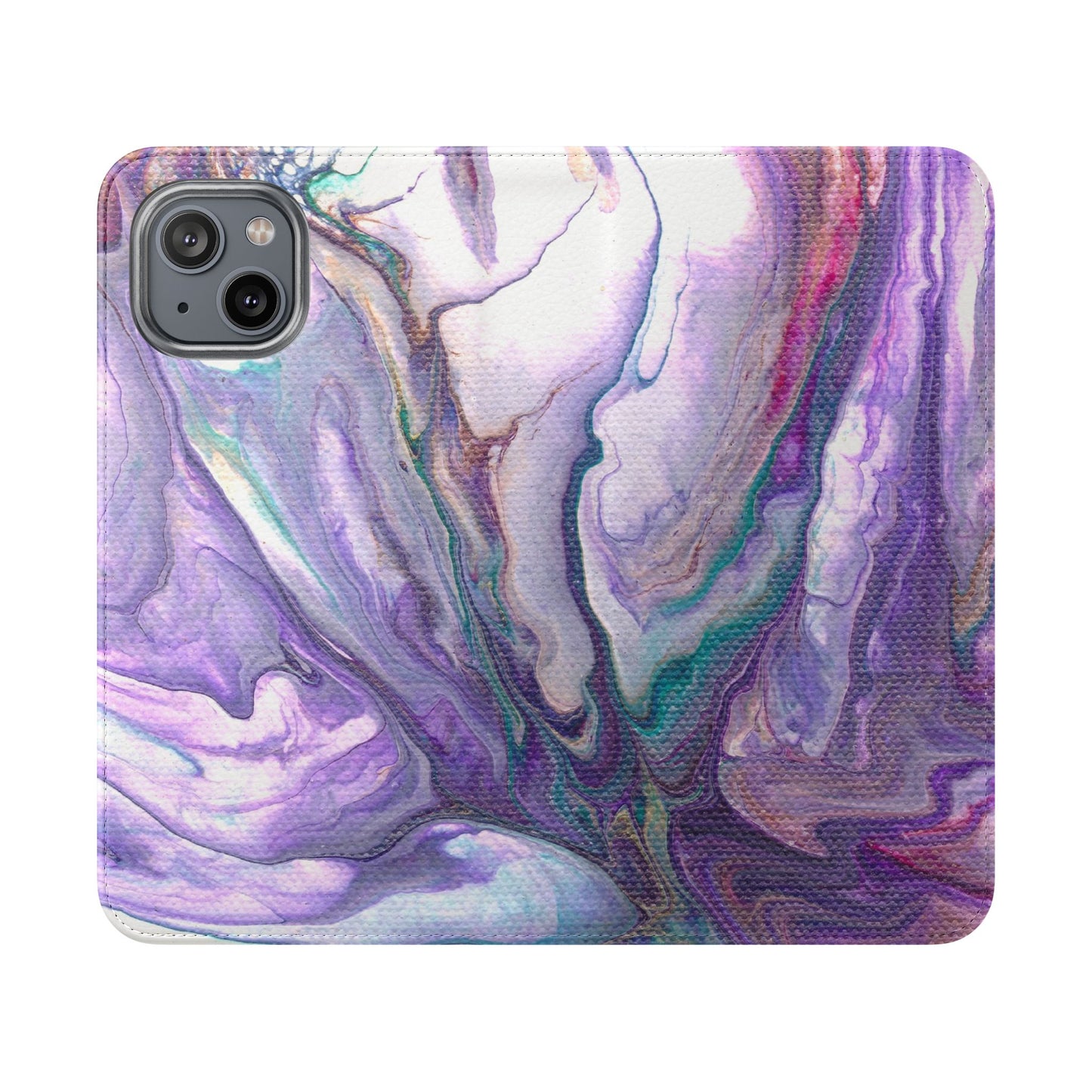 Majestic Marble Flip Phone Case for iPhone 11 – 16 Pro, Samsung 21 – 22 Series