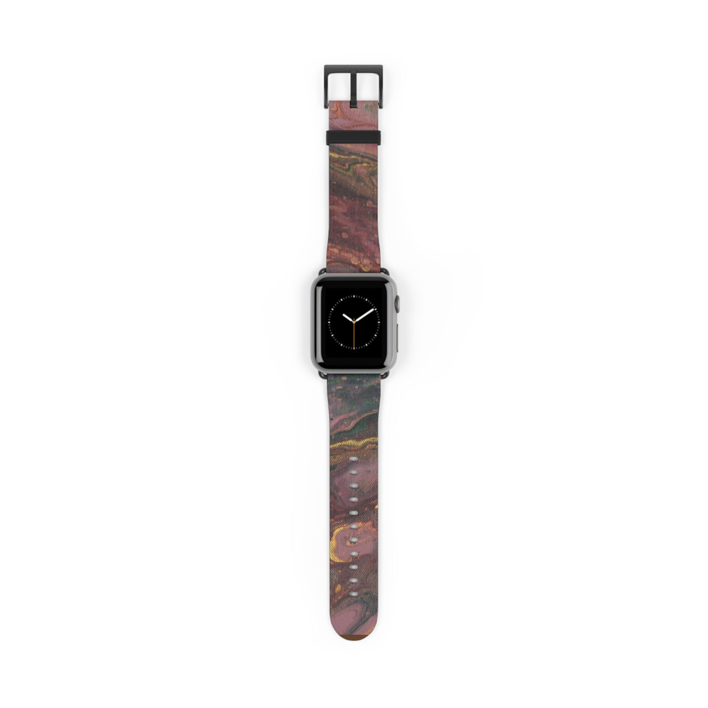 Burgundy Tapestry Watch Band for Apple Watch Series 1-9, Ultra, and SE devices