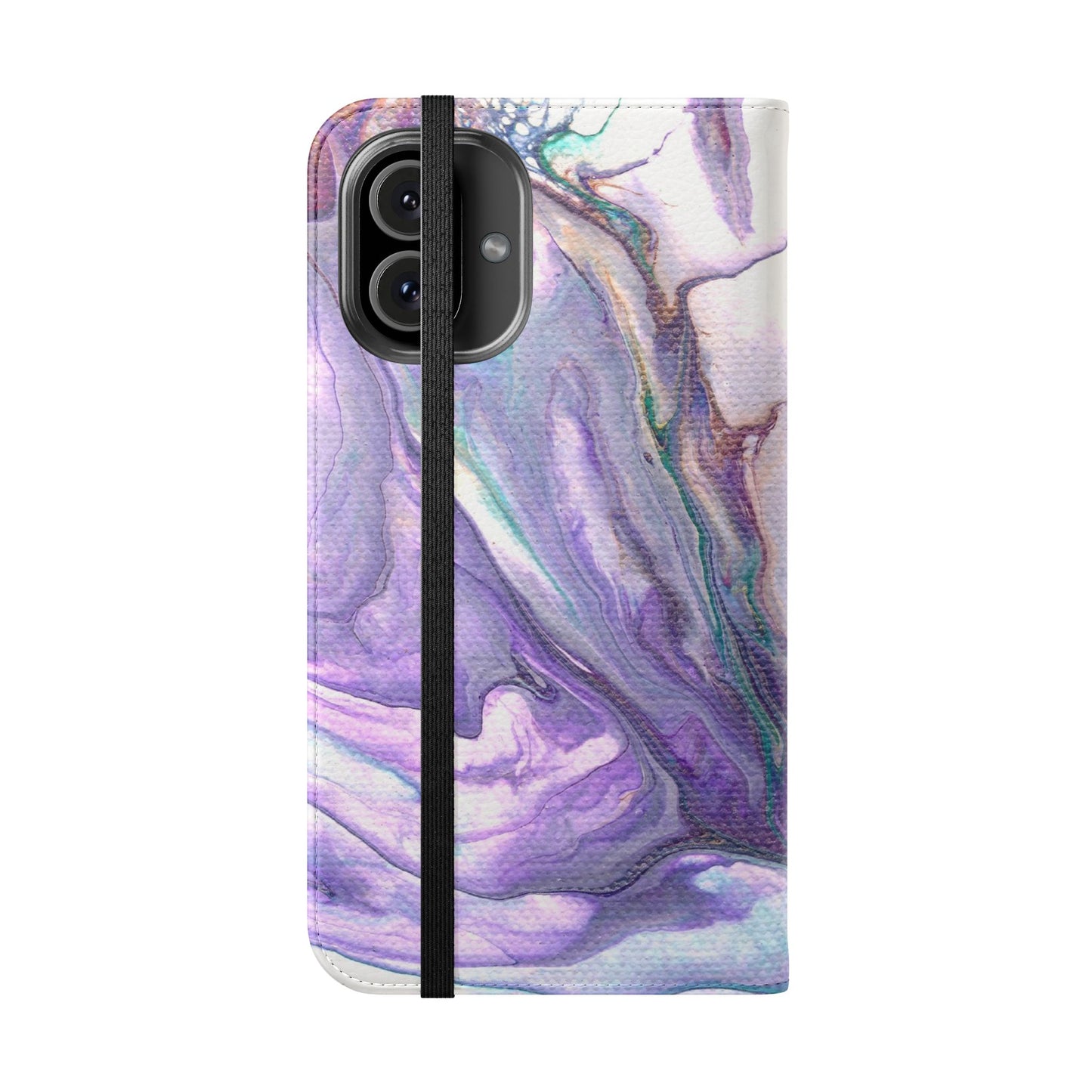 Majestic Marble Flip Phone Case for iPhone 11 – 16 Pro, Samsung 21 – 22 Series