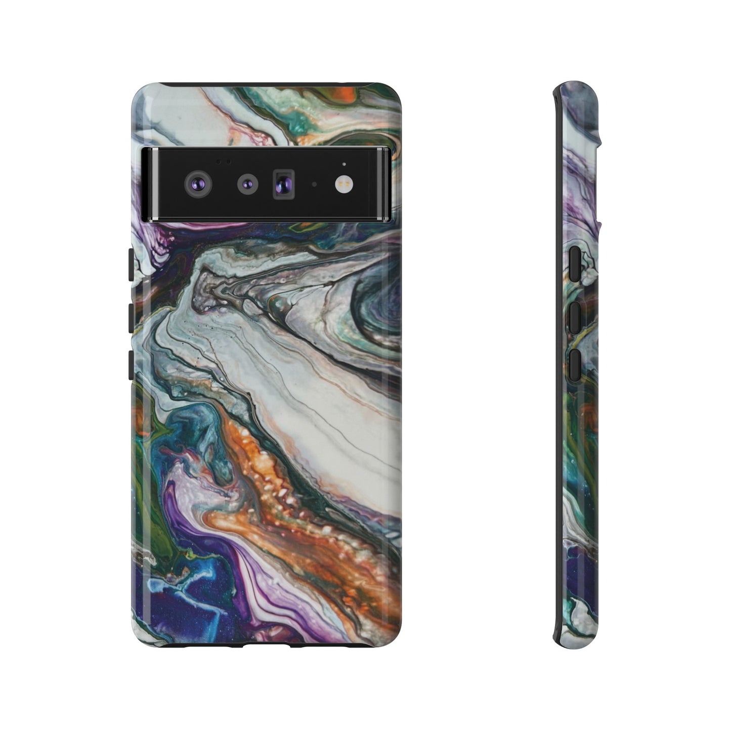 Vibrant Swirls Tough Phone Case for iPhone, Samsung Galaxy, and Google Pixel devices