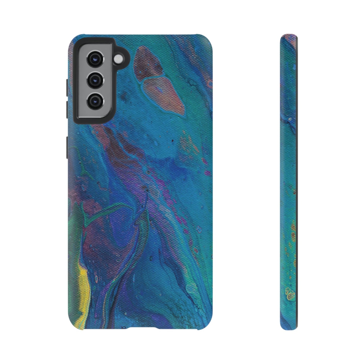 Peacock Swirls Tough Phone Case for iPhone, Samsung Galaxy, and Google Pixel devices