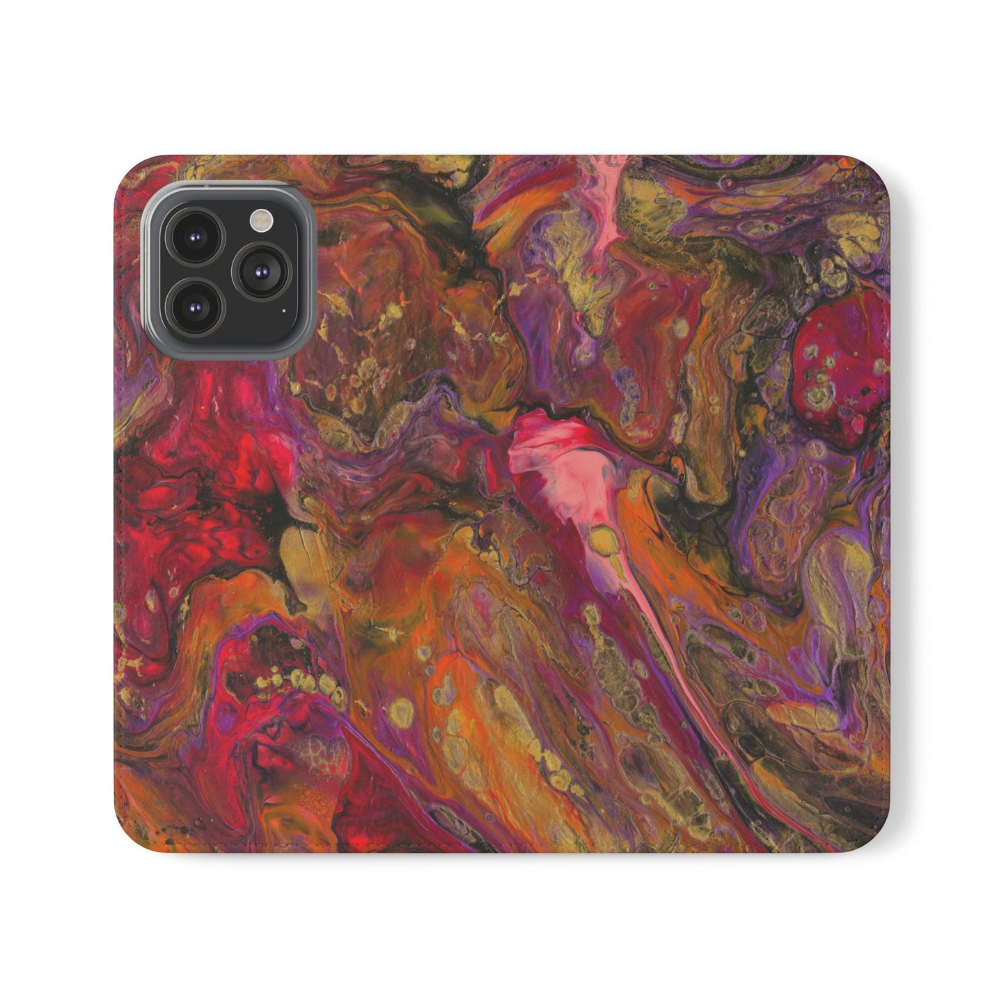 Autumn's Glow Flip Phone Case for iPhone 11 – 16 Pro, Samsung 21 – 22 Series