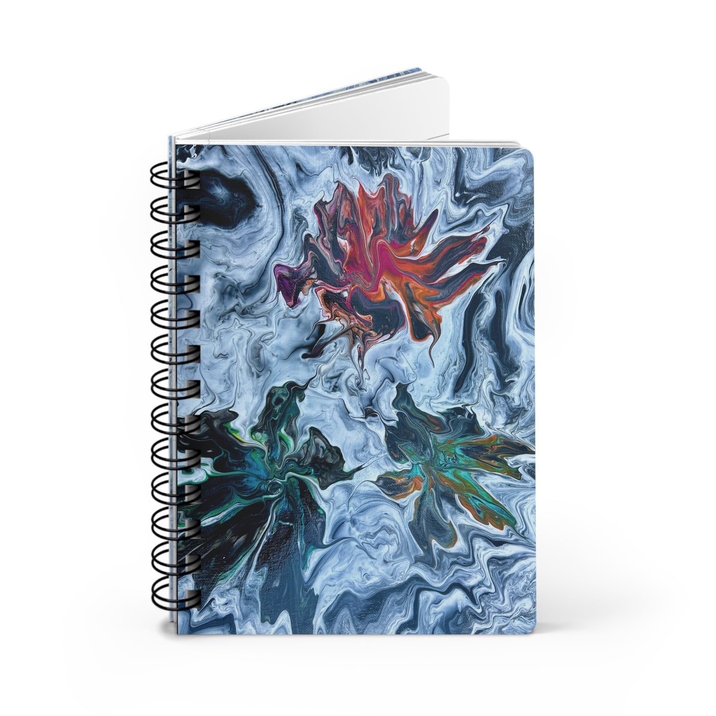 Spiral Bound Notebook with Inside Cover Artwork - Symphony of Colors