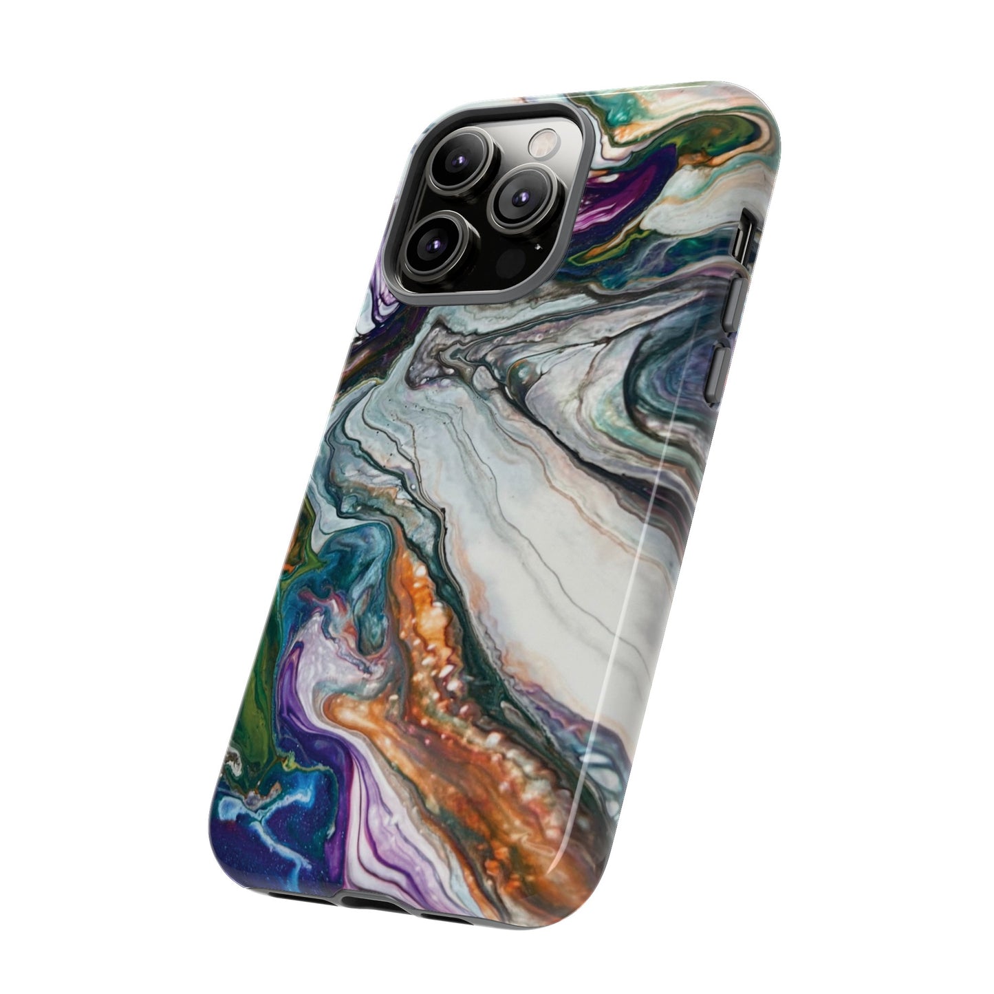 Vibrant Swirls Tough Phone Case for iPhone, Samsung Galaxy, and Google Pixel devices