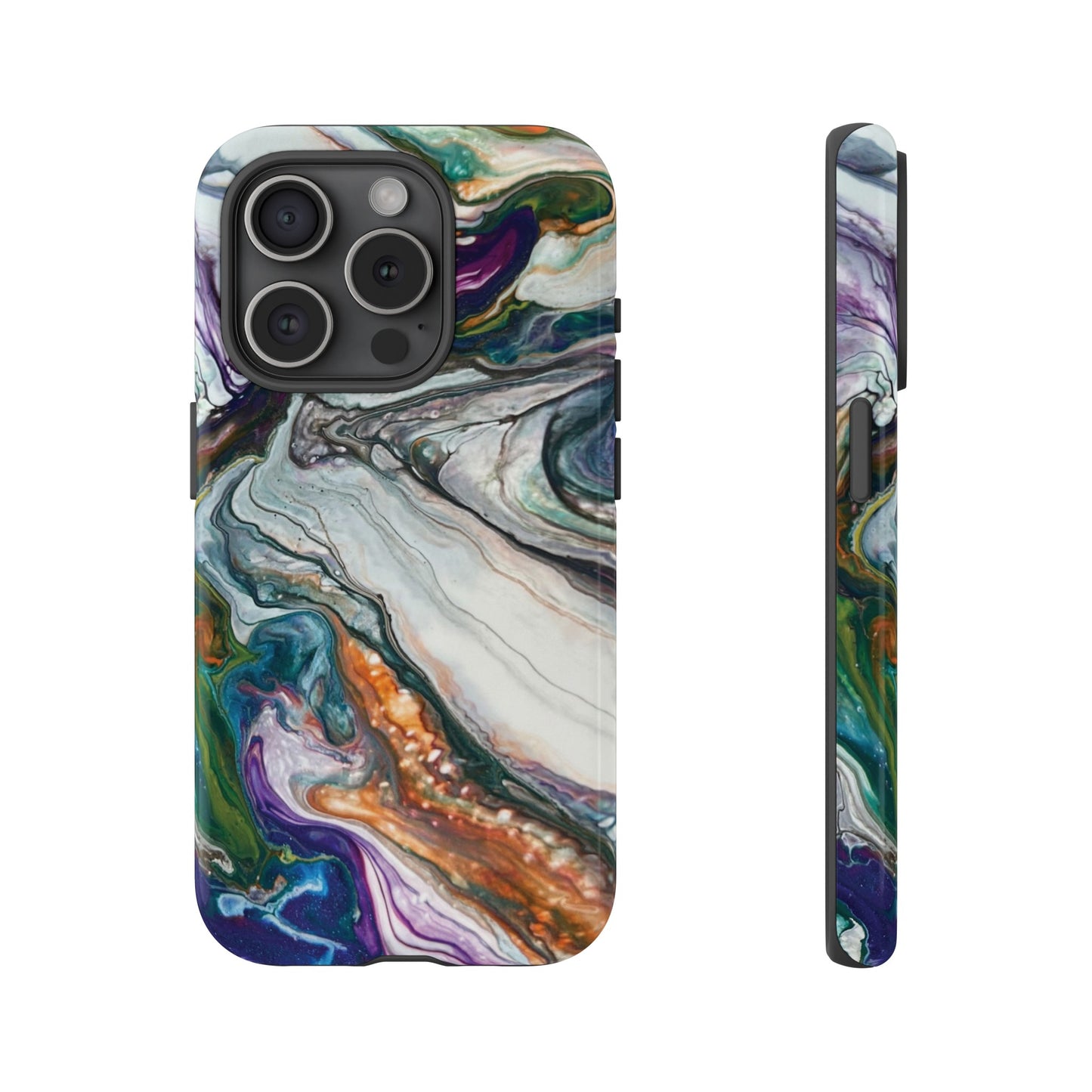 Vibrant Swirls Tough Phone Case for iPhone, Samsung Galaxy, and Google Pixel devices