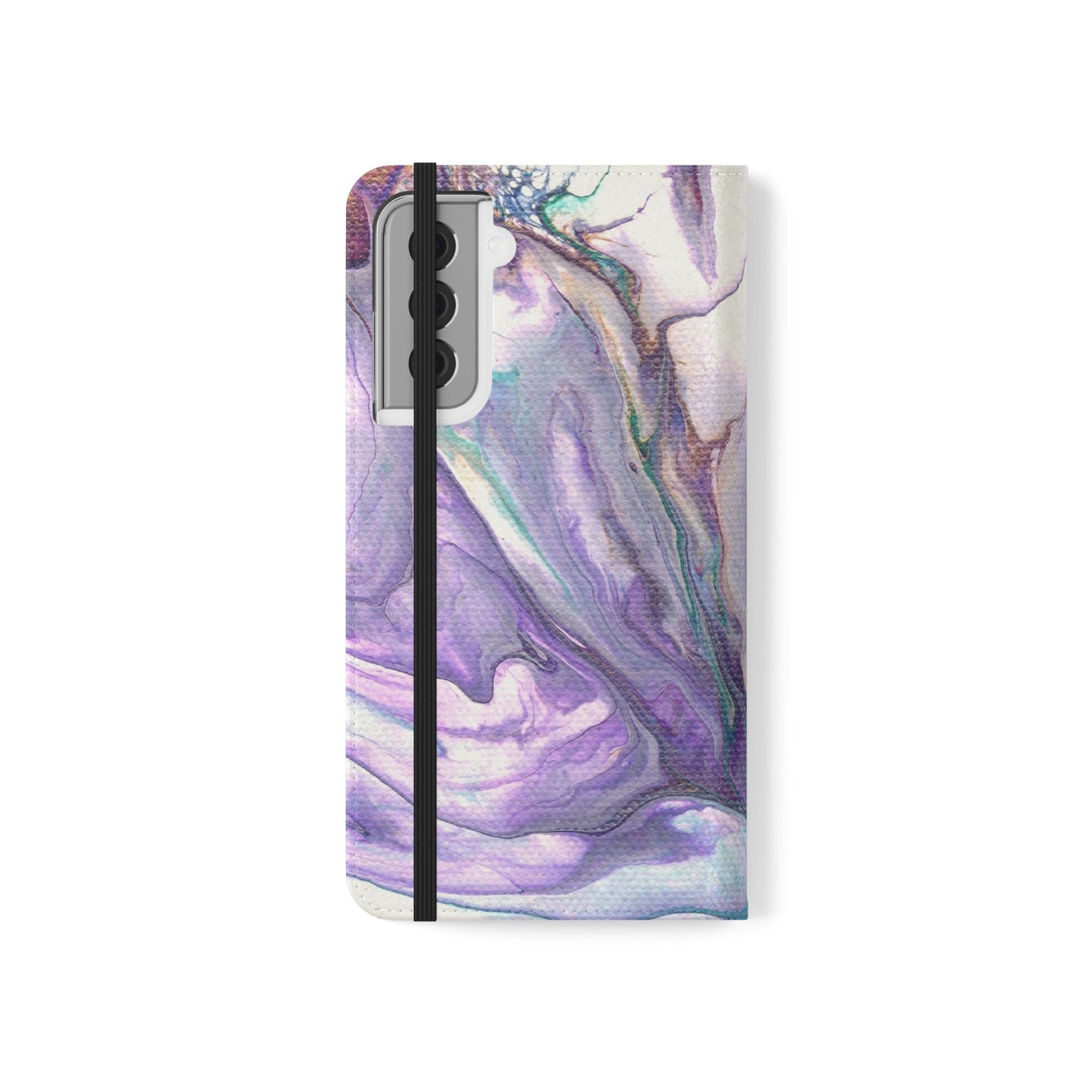 Majestic Marble Flip Phone Case for iPhone 11 – 16 Pro, Samsung 21 – 22 Series
