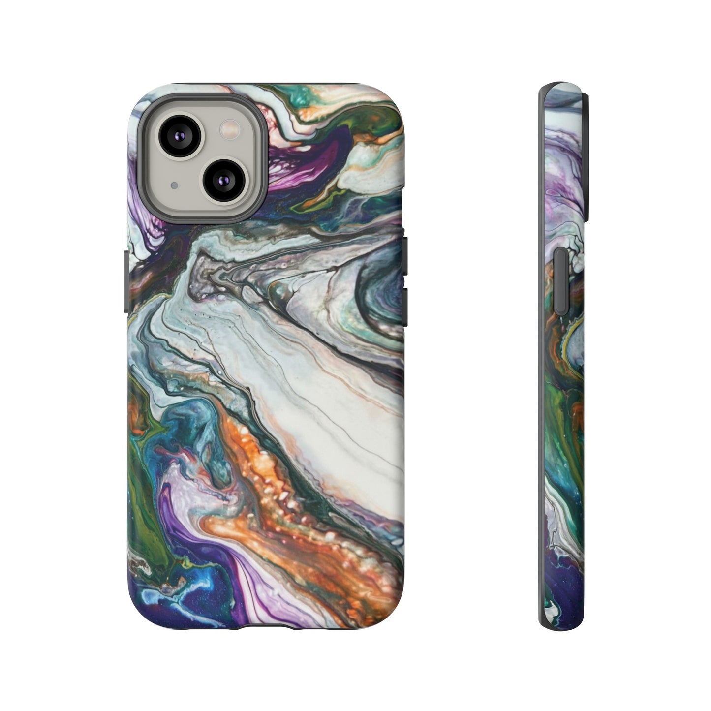 Vibrant Swirls Tough Phone Case for iPhone, Samsung Galaxy, and Google Pixel devices