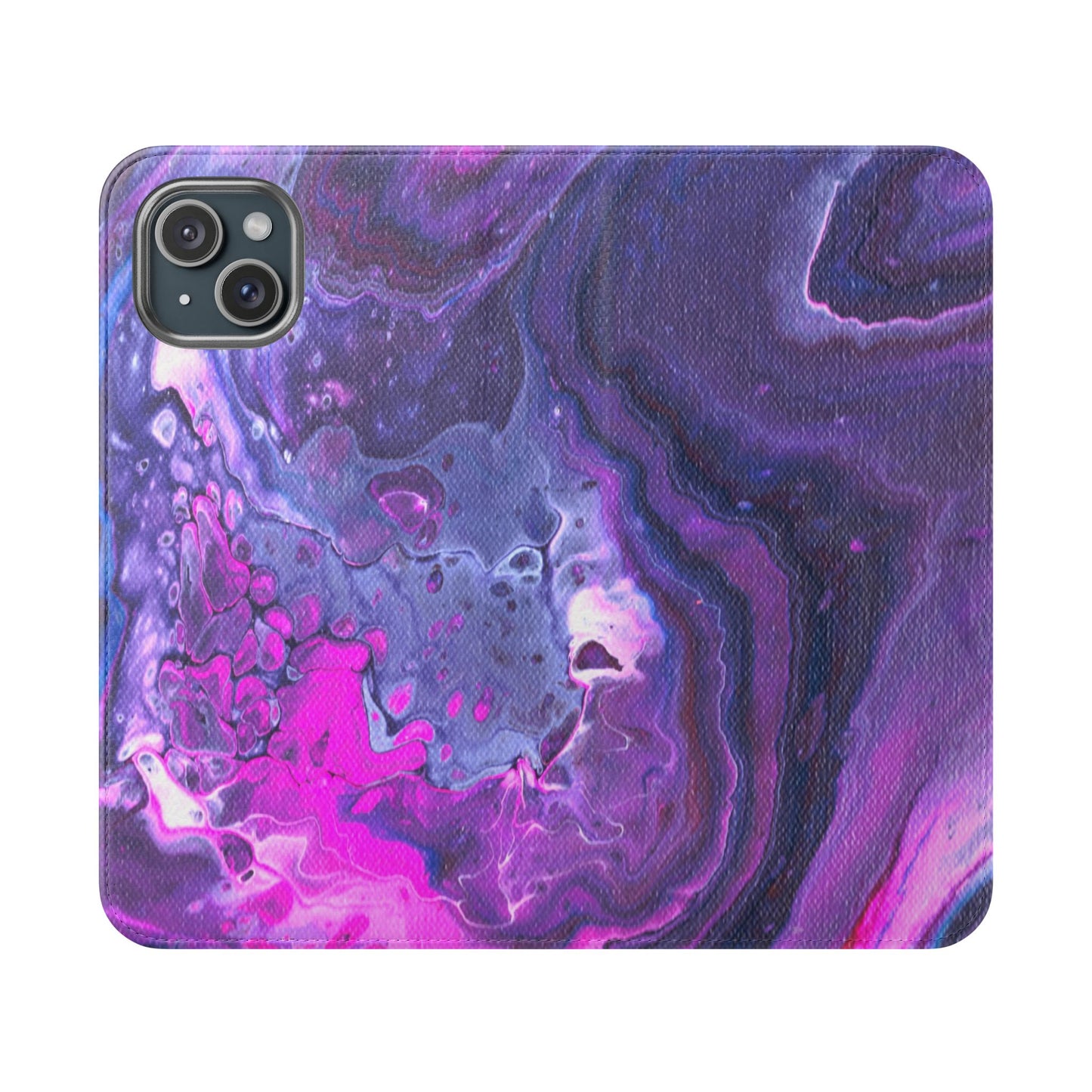 Velvet Twilight Flip Phone Case for iPhone 11 – 16 Pro, Samsung 21 – 22 Series