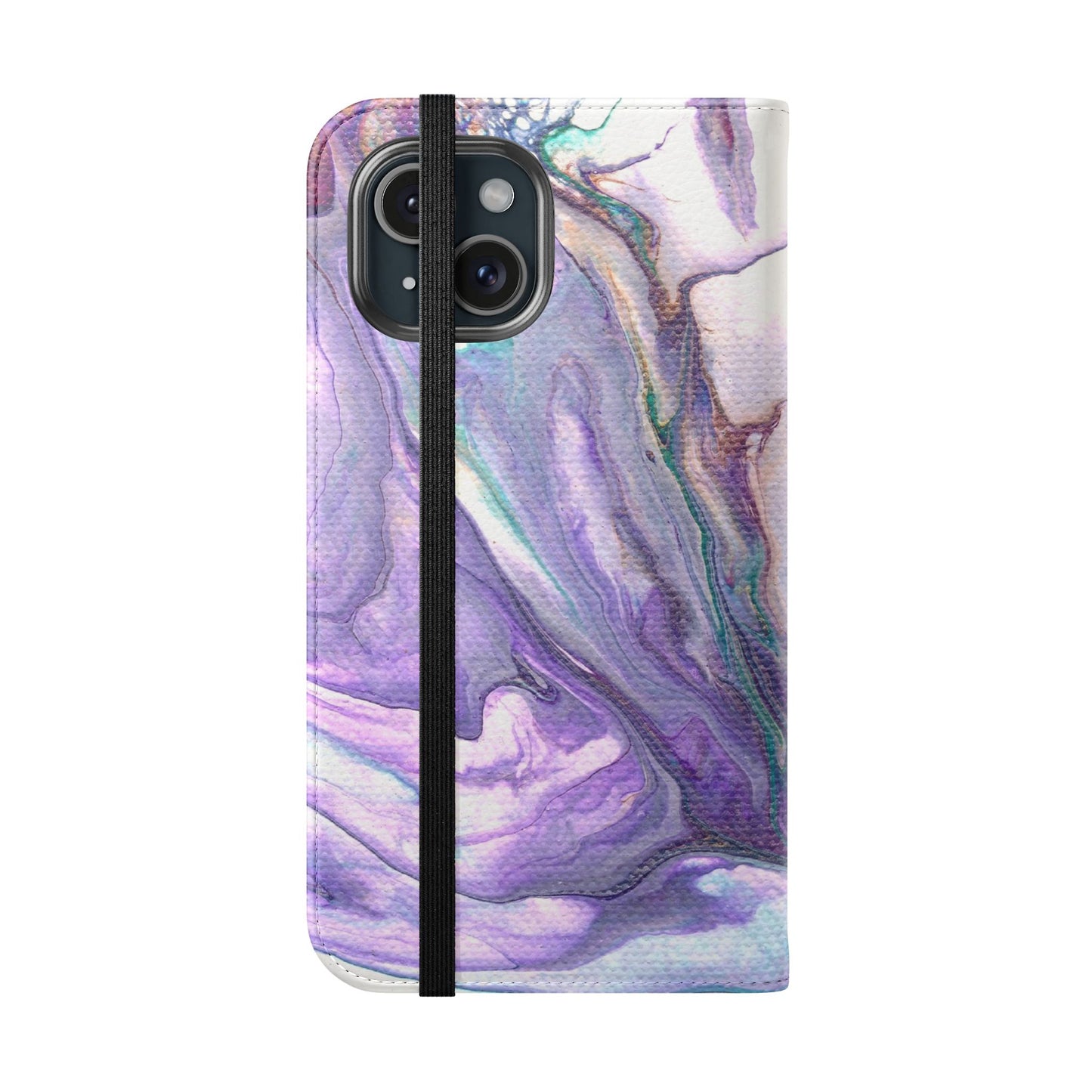 Majestic Marble Flip Phone Case for iPhone 11 – 16 Pro, Samsung 21 – 22 Series