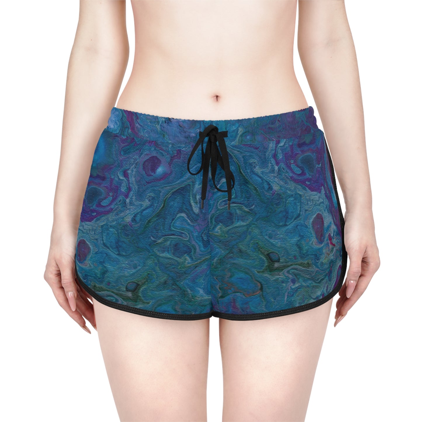 Women's Relaxed Shorts - Azure Seas