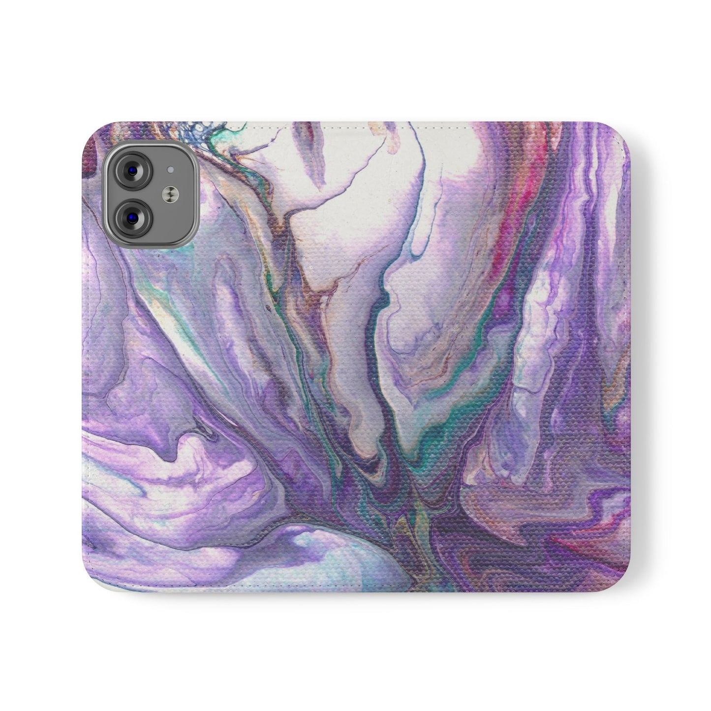 Majestic Marble Flip Phone Case for iPhone 11 – 16 Pro, Samsung 21 – 22 Series