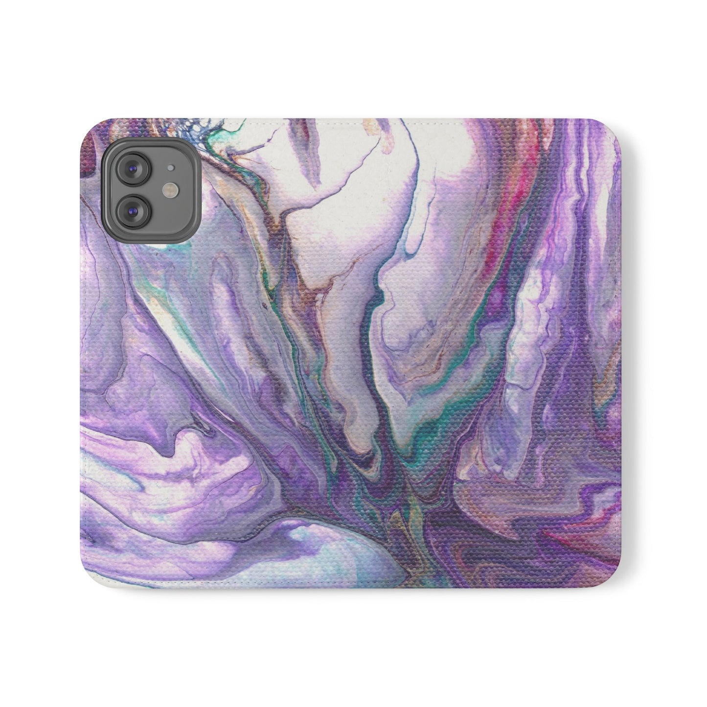 Majestic Marble Flip Phone Case for iPhone 11 – 16 Pro, Samsung 21 – 22 Series