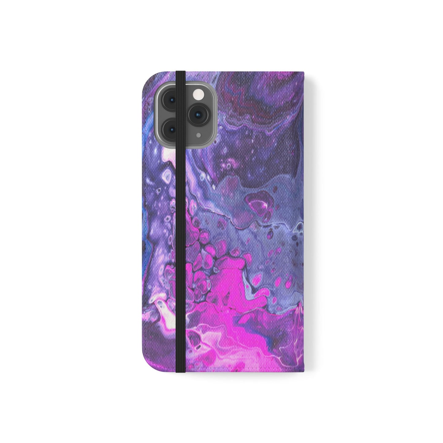 Velvet Twilight Flip Phone Case for iPhone 11 – 16 Pro, Samsung 21 – 22 Series