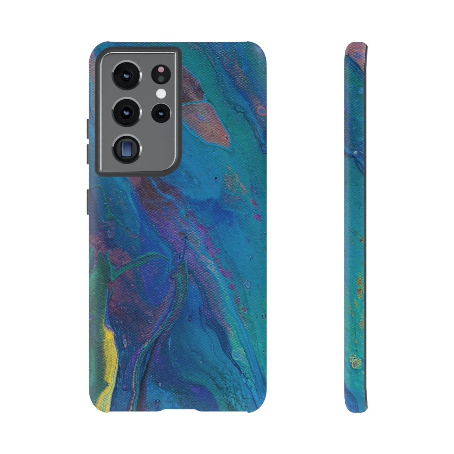 Peacock Swirls Tough Phone Case for iPhone, Samsung Galaxy, and Google Pixel devices