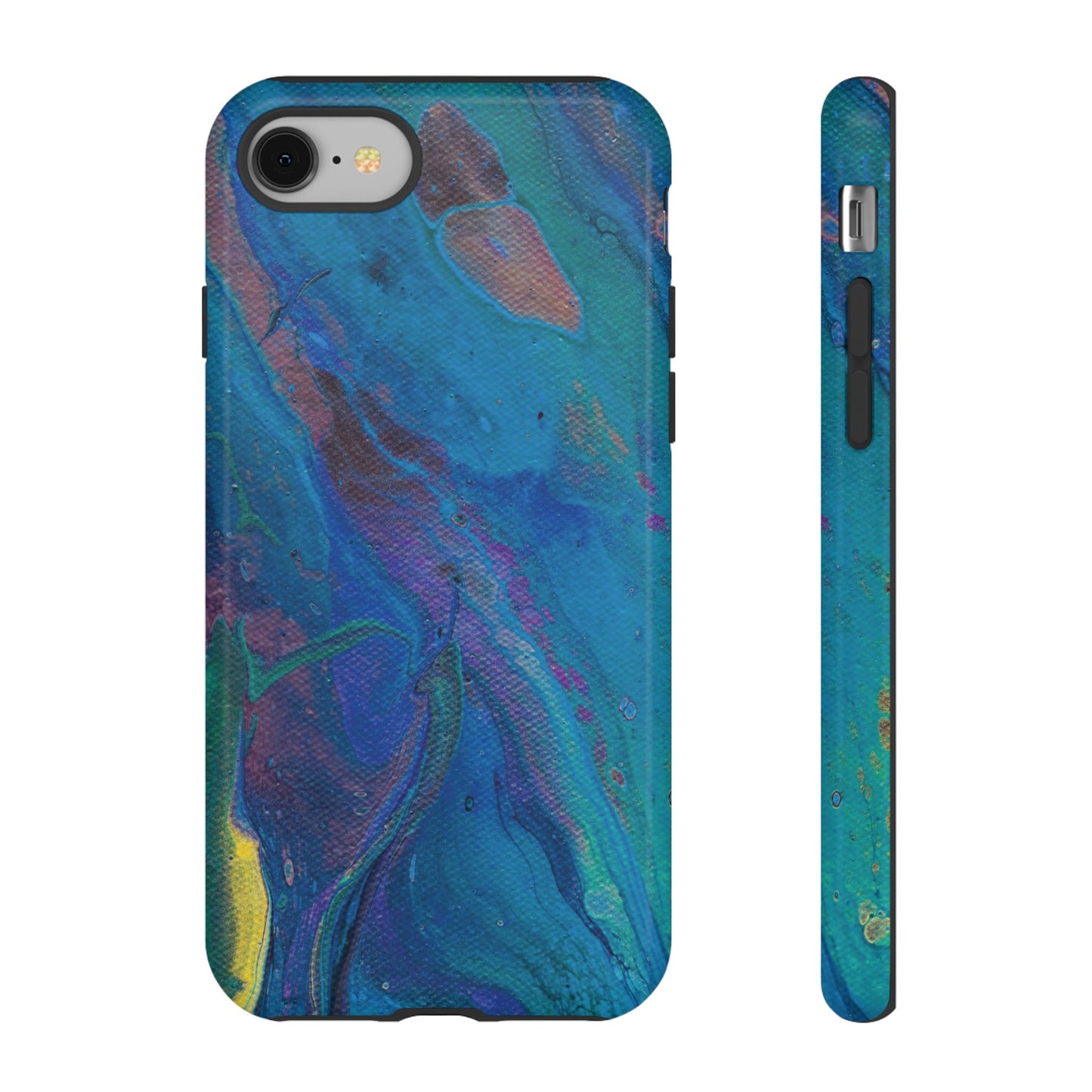 Peacock Swirls Tough Phone Case for iPhone, Samsung Galaxy, and Google Pixel devices