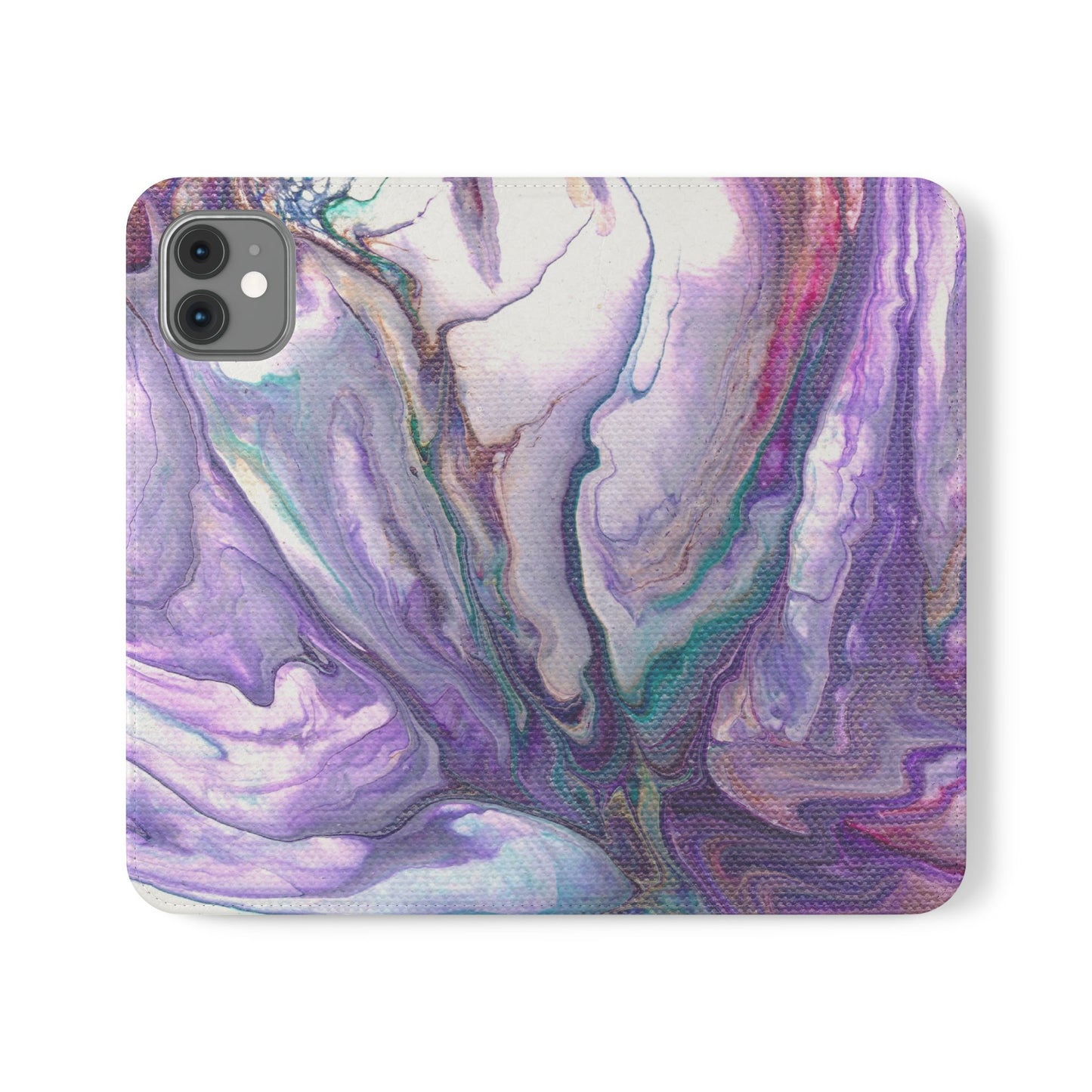 Majestic Marble Flip Phone Case for iPhone 11 – 16 Pro, Samsung 21 – 22 Series