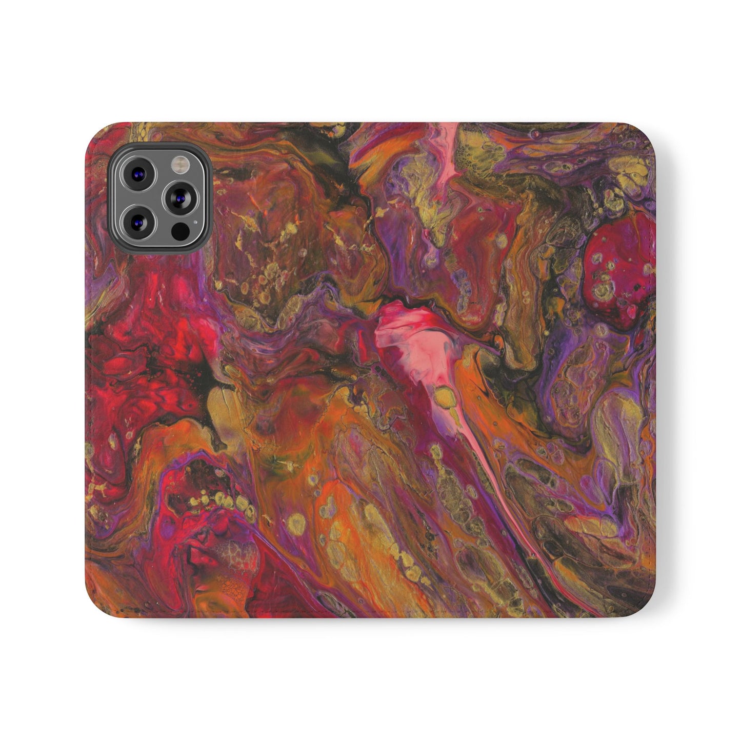 Autumn's Glow Flip Phone Case for iPhone 11 – 16 Pro, Samsung 21 – 22 Series