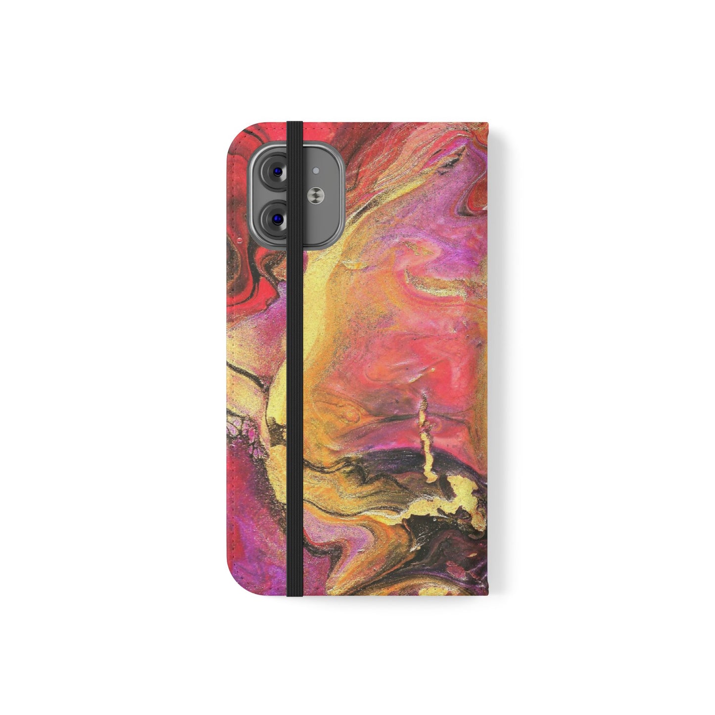 Flowing Royalty Flip Phone Case for iPhone 11 – 16 Pro, Samsung 21 – 22 Series
