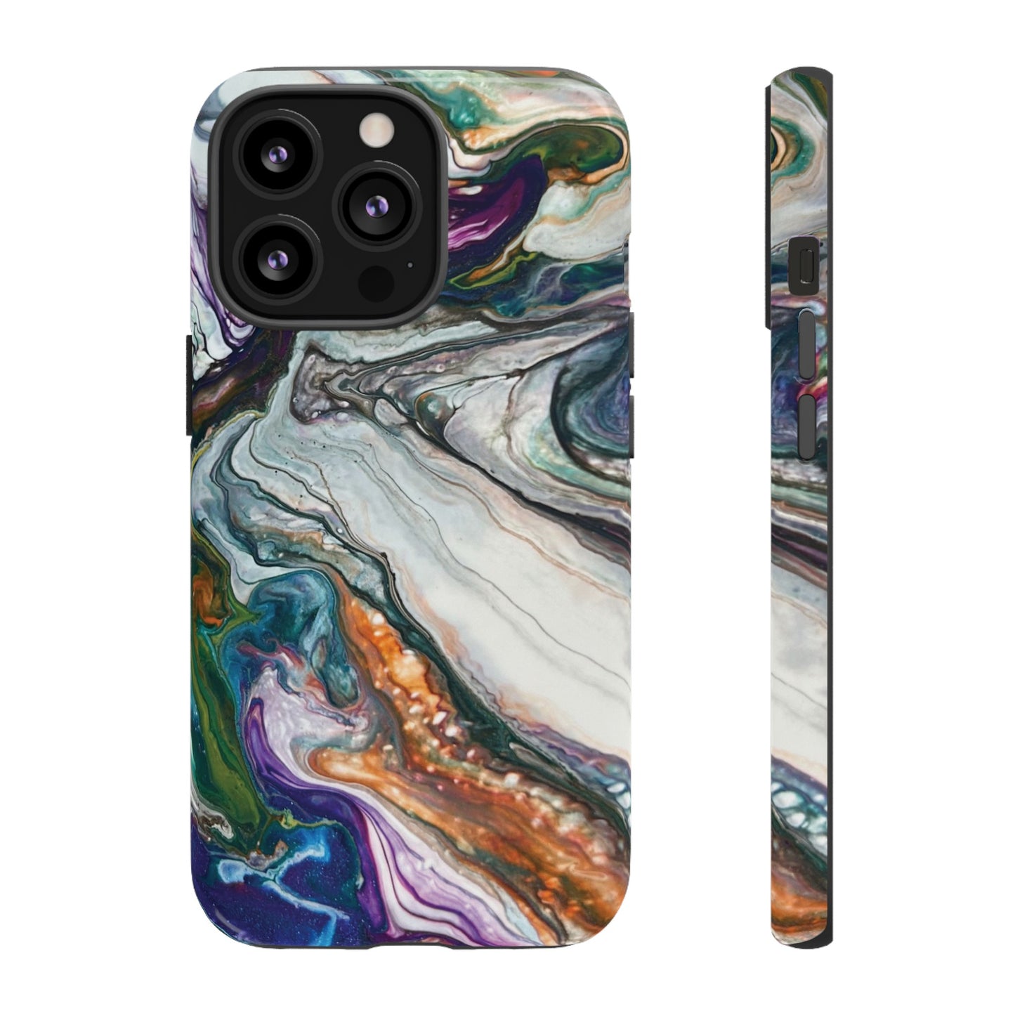 Vibrant Swirls Tough Phone Case for iPhone, Samsung Galaxy, and Google Pixel devices