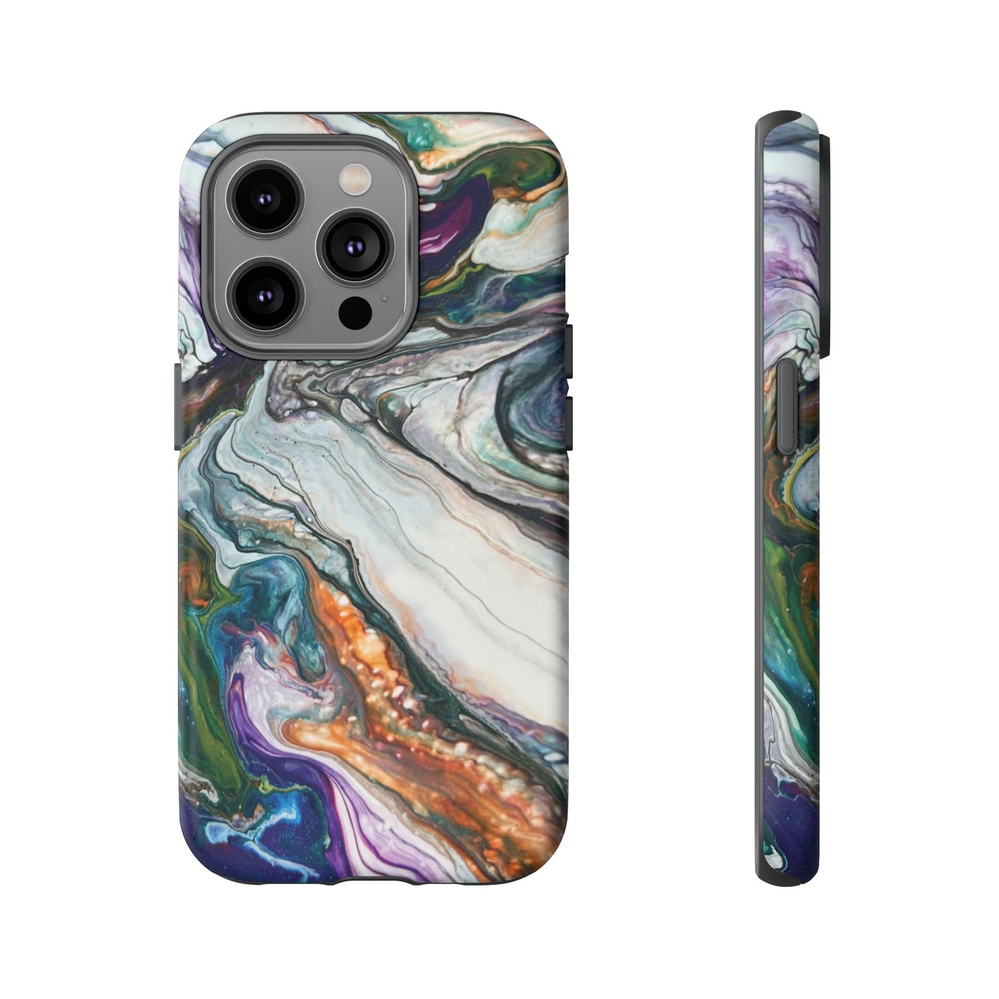 Vibrant Swirls Tough Phone Case for iPhone, Samsung Galaxy, and Google Pixel devices
