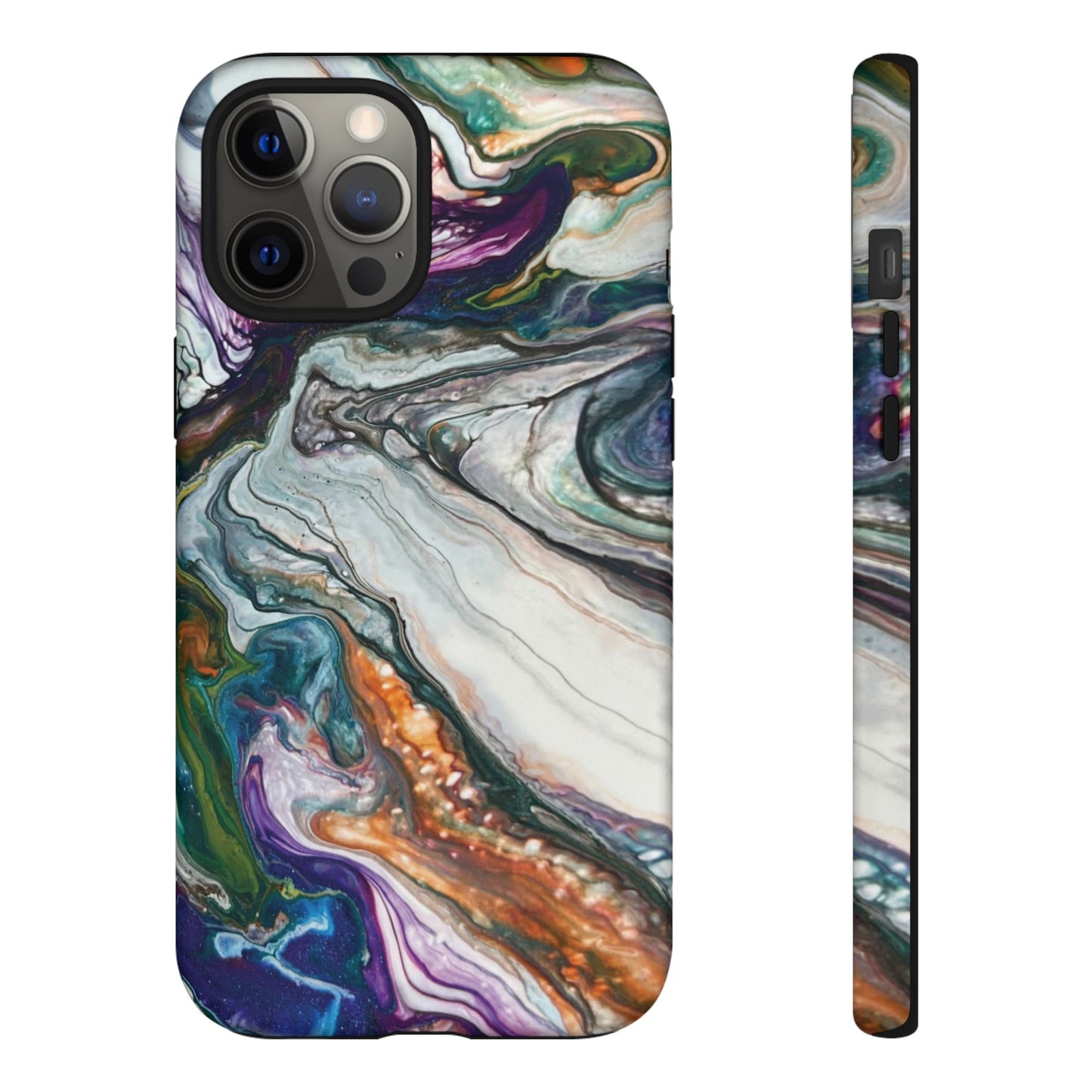 Vibrant Swirls Tough Phone Case for iPhone, Samsung Galaxy, and Google Pixel devices