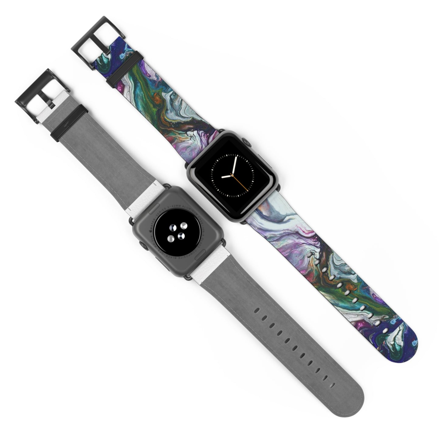 Vibrant Swirls Watch Band for Apple Watch Series 1-9, Ultra, and SE devices