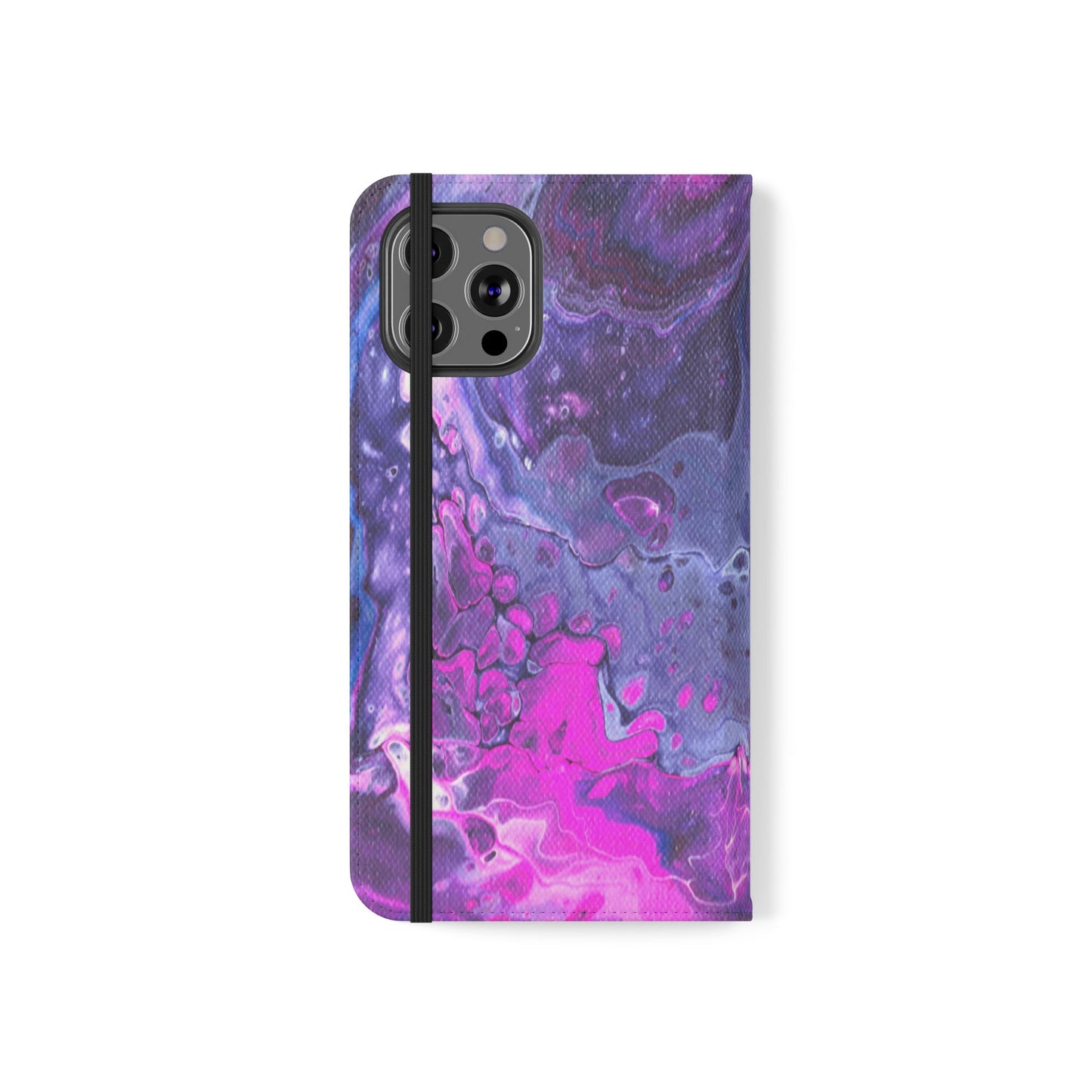 Velvet Twilight Flip Phone Case for iPhone 11 – 16 Pro, Samsung 21 – 22 Series