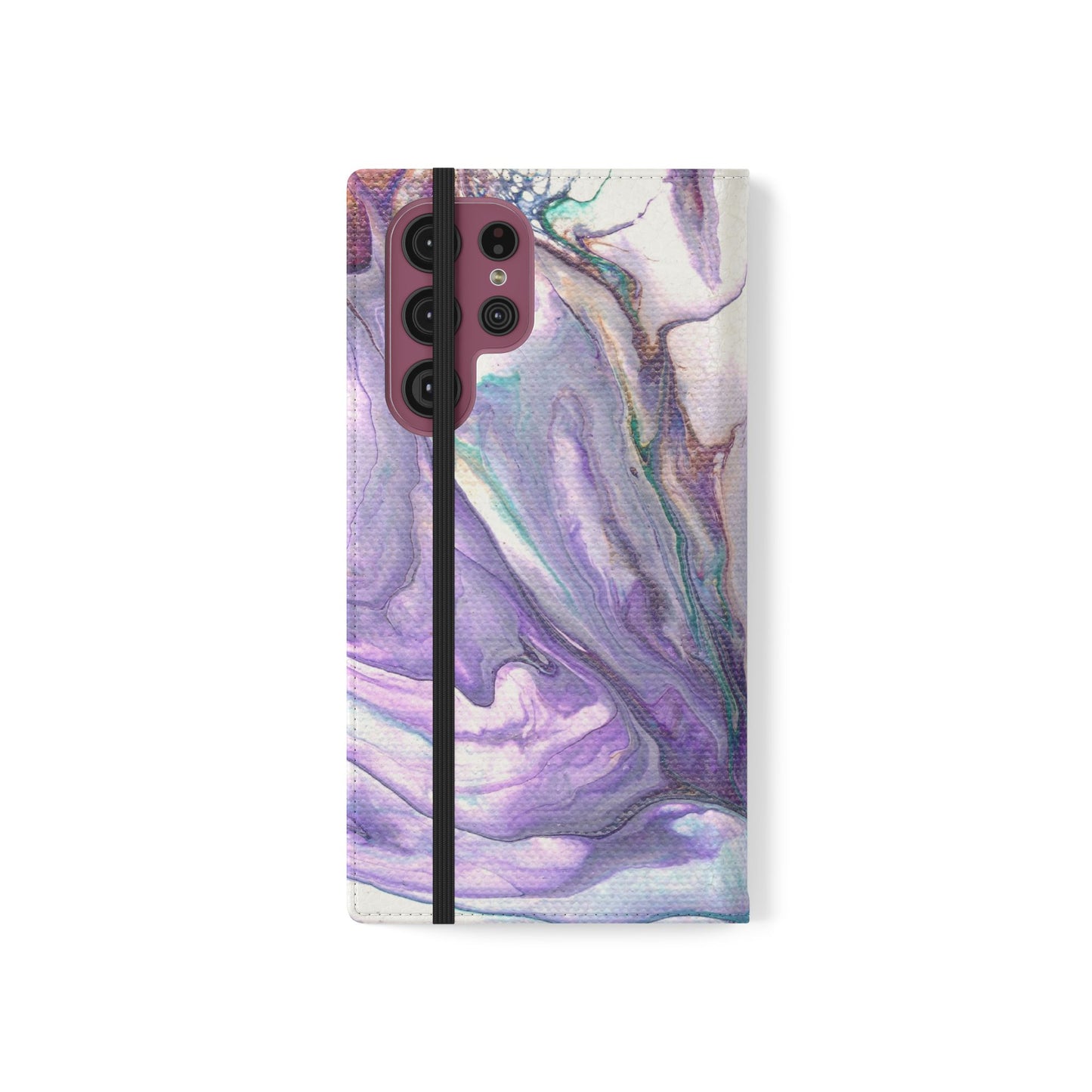 Majestic Marble Flip Phone Case for iPhone 11 – 16 Pro, Samsung 21 – 22 Series