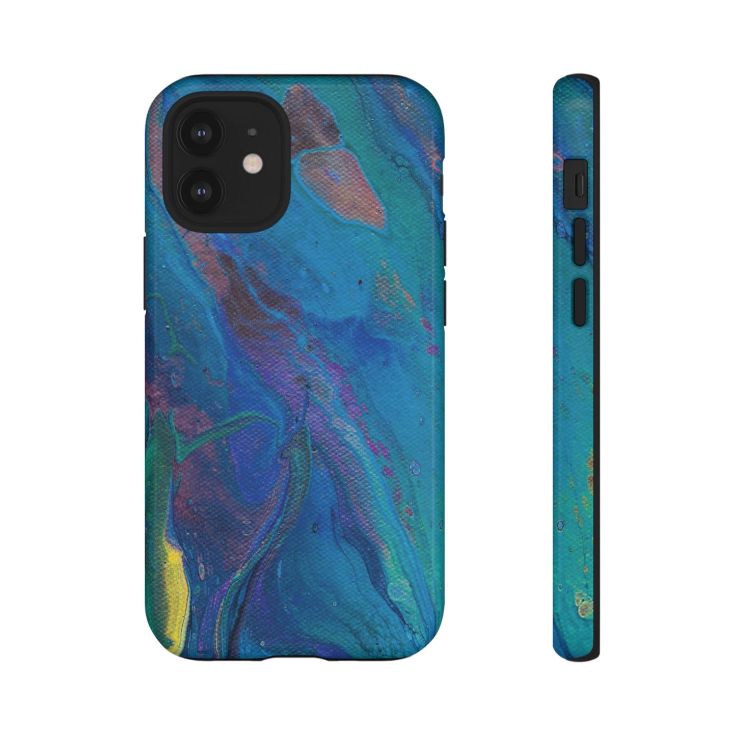 Peacock Swirls Tough Phone Case for iPhone, Samsung Galaxy, and Google Pixel devices