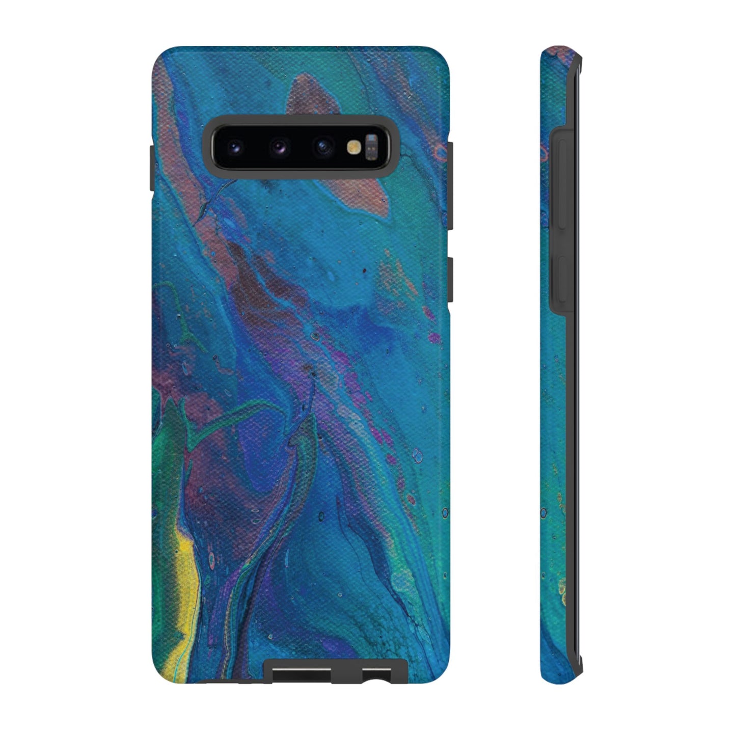 Peacock Swirls Tough Phone Case for iPhone, Samsung Galaxy, and Google Pixel devices