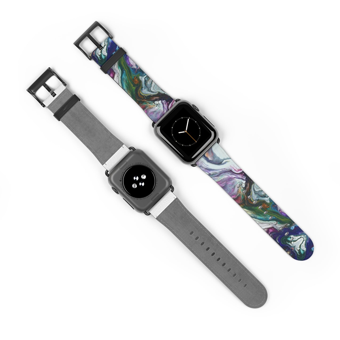Vibrant Swirls Watch Band for Apple Watch Series 1-9, Ultra, and SE devices