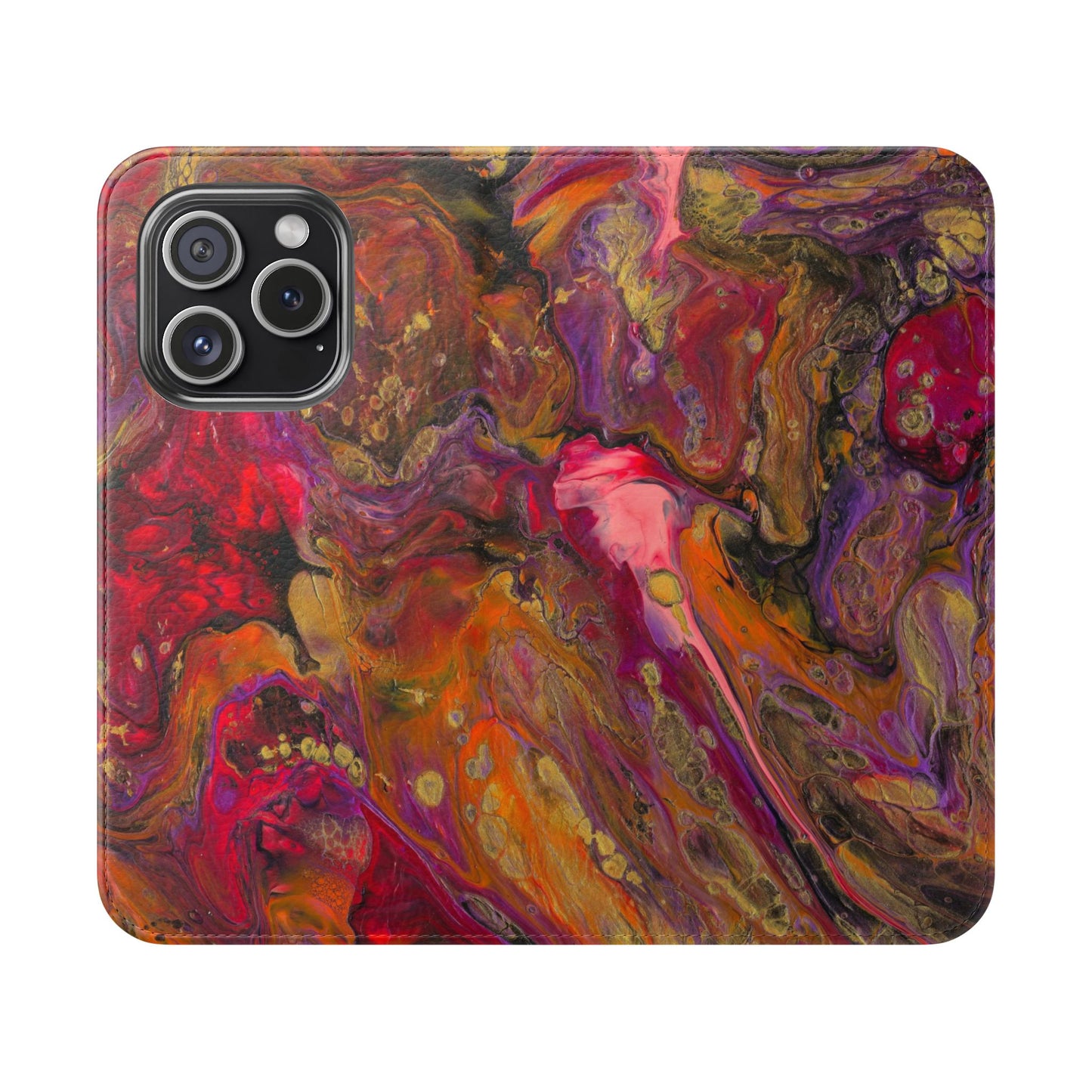 Autumn's Glow Flip Phone Case for iPhone 11 – 16 Pro, Samsung 21 – 22 Series