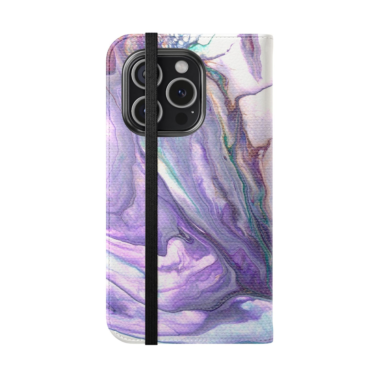 Majestic Marble Flip Phone Case for iPhone 11 – 16 Pro, Samsung 21 – 22 Series