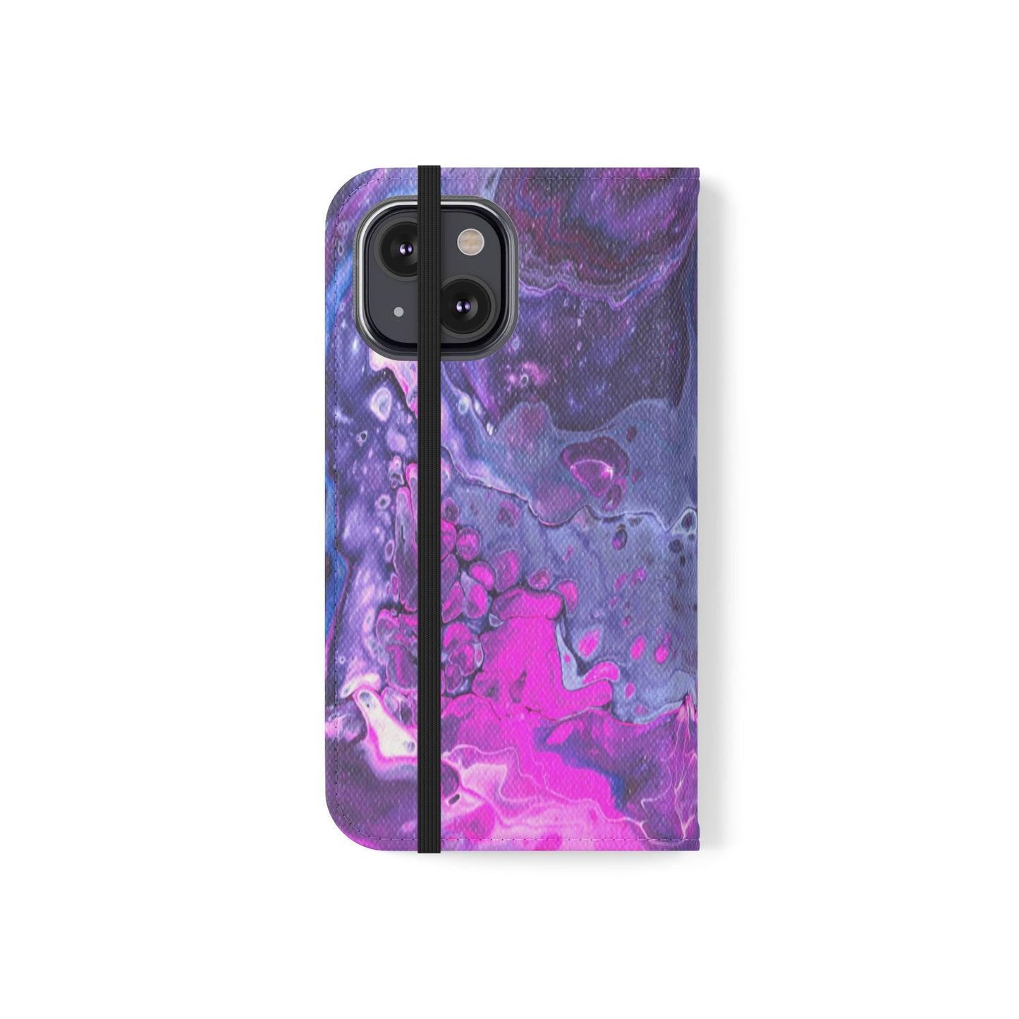 Velvet Twilight Flip Phone Case for iPhone 11 – 16 Pro, Samsung 21 – 22 Series