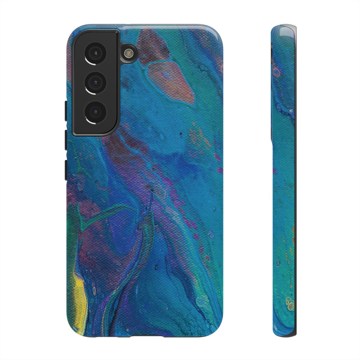 Peacock Swirls Tough Phone Case for iPhone, Samsung Galaxy, and Google Pixel devices