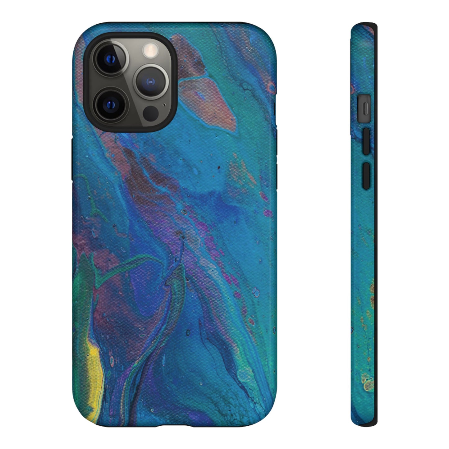 Peacock Swirls Tough Phone Case for iPhone, Samsung Galaxy, and Google Pixel devices