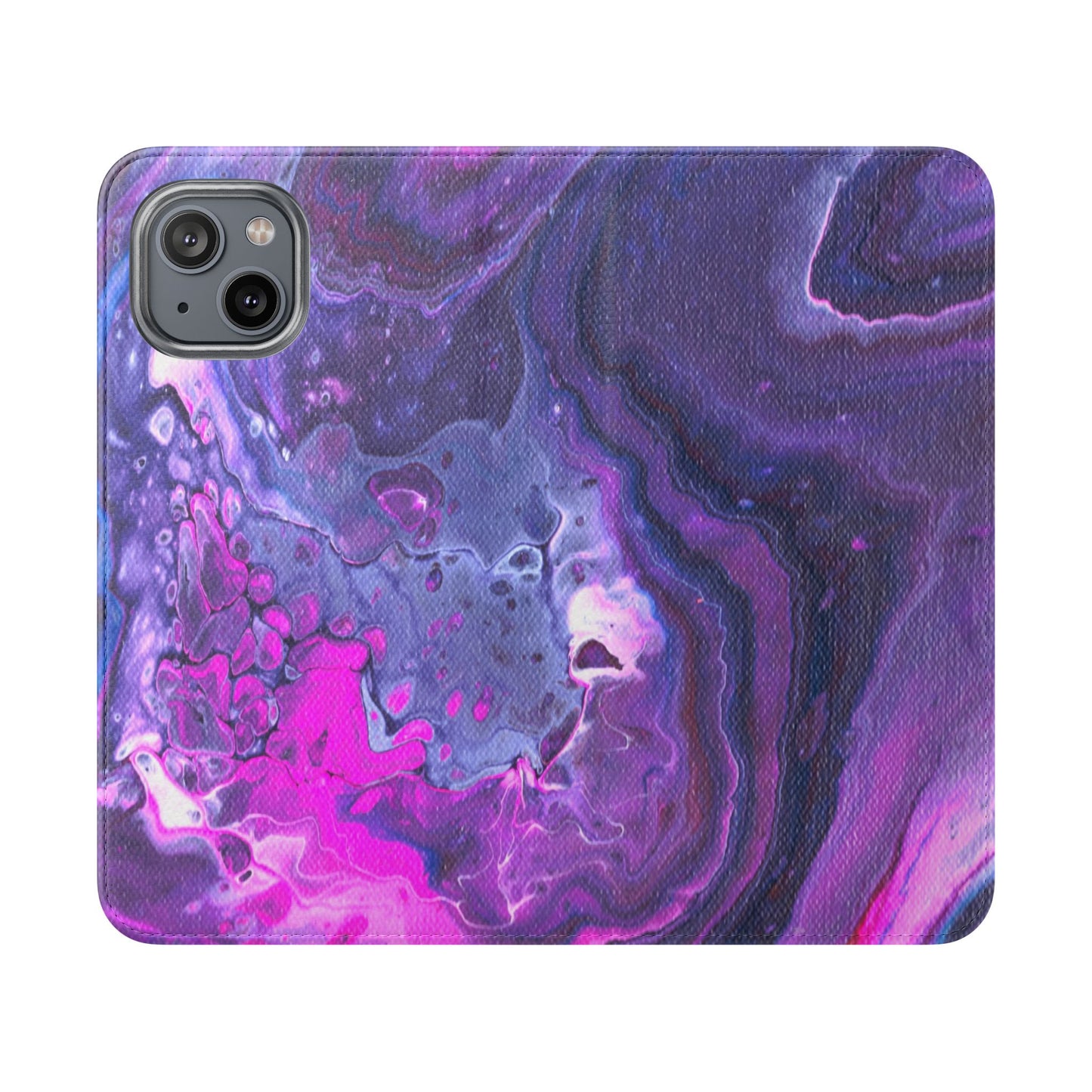 Velvet Twilight Flip Phone Case for iPhone 11 – 16 Pro, Samsung 21 – 22 Series