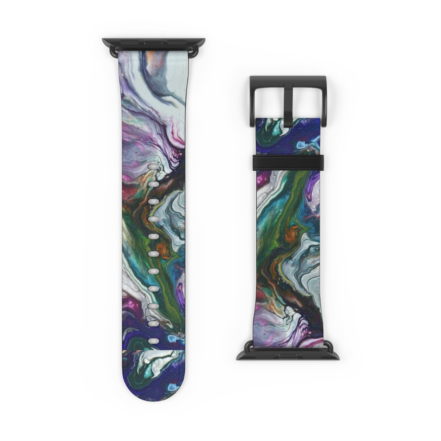 Vibrant Swirls Watch Band for Apple Watch Series 1-9, Ultra, and SE devices